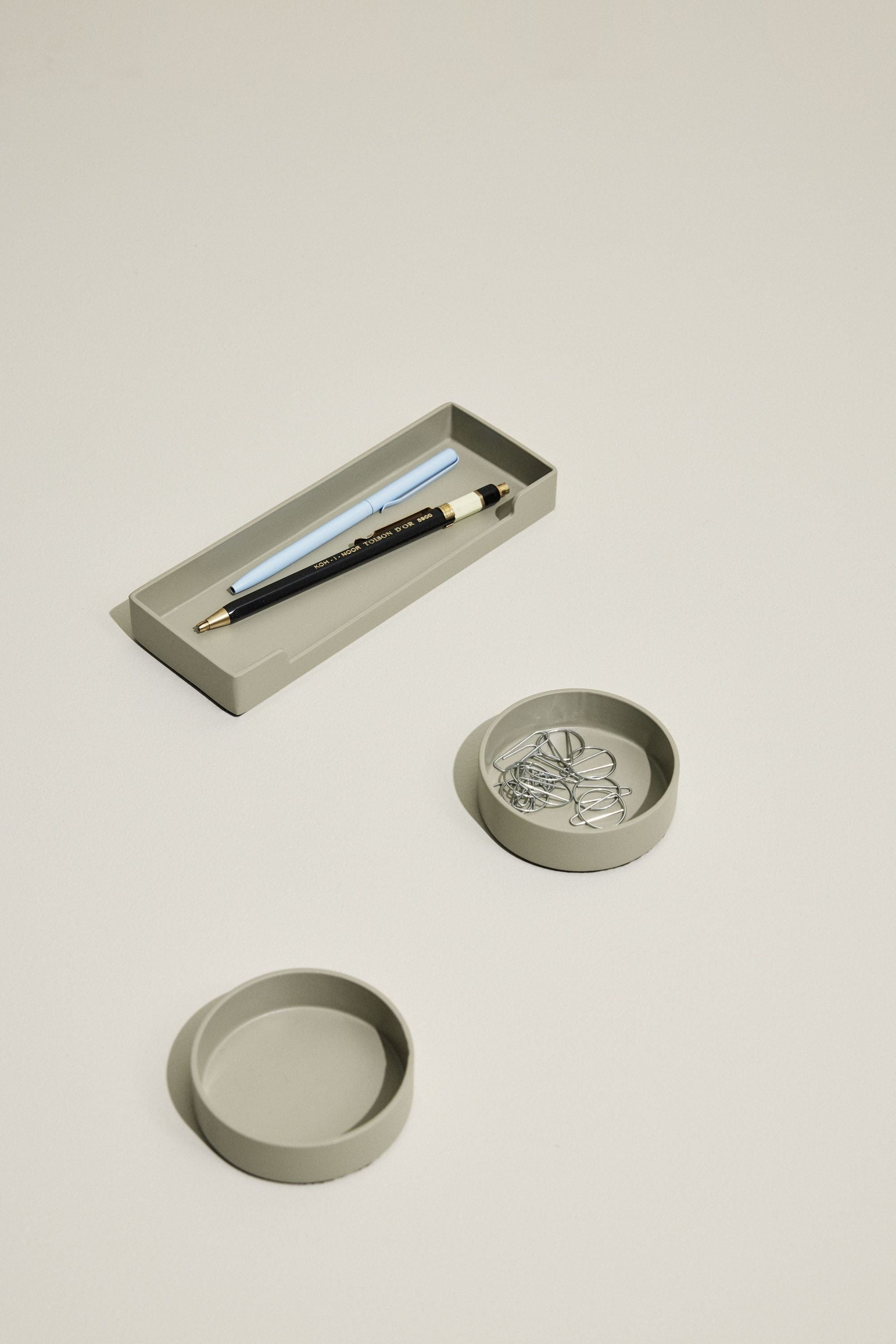 [product_category]-Hübsch District Storage Tray Round, Light Grey-Hübsch-5712772130131-991707-HUB-6