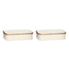 Hübsch Ecru Storage (sada 2), Beige