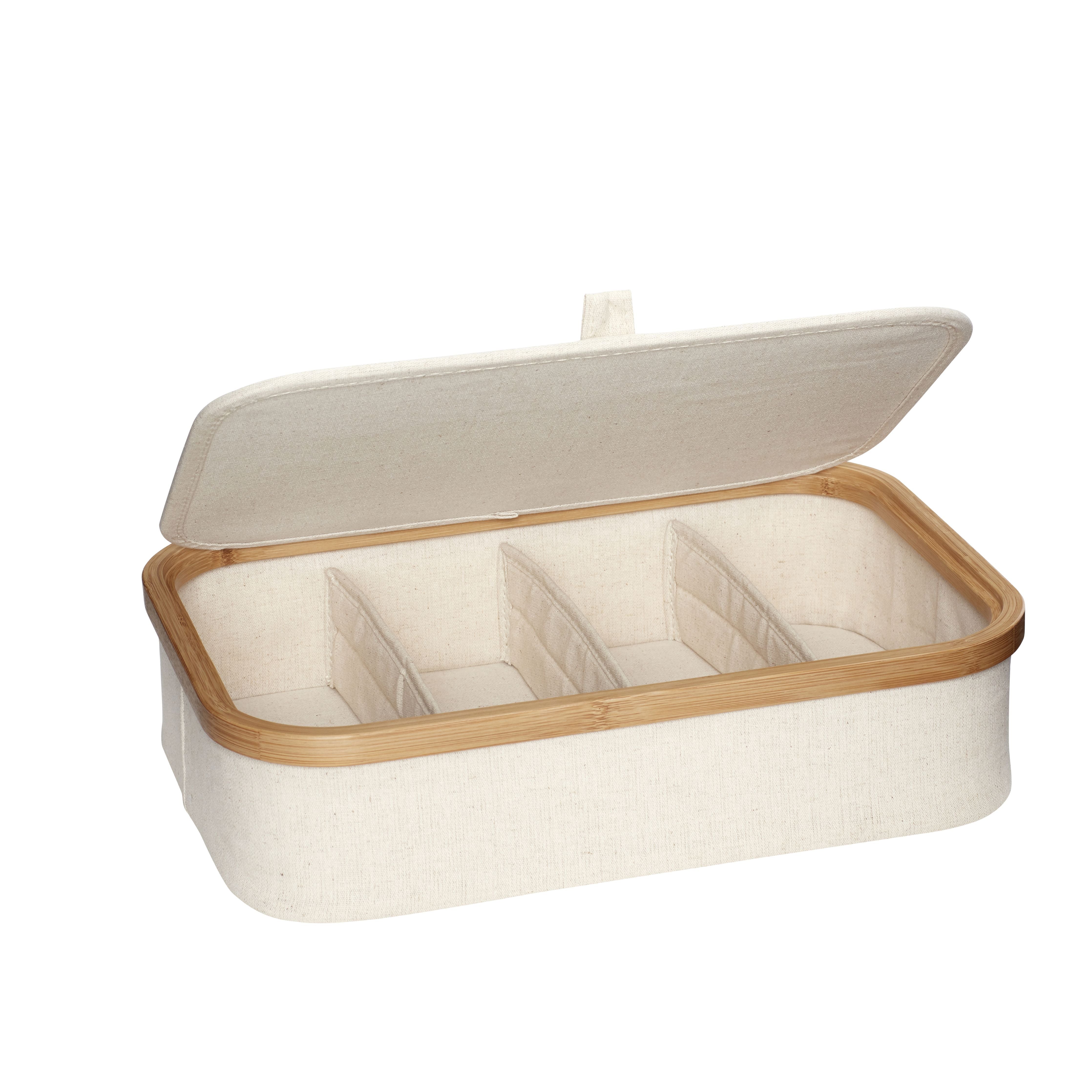 Hübsch Ecru Storage (sada 2), Beige