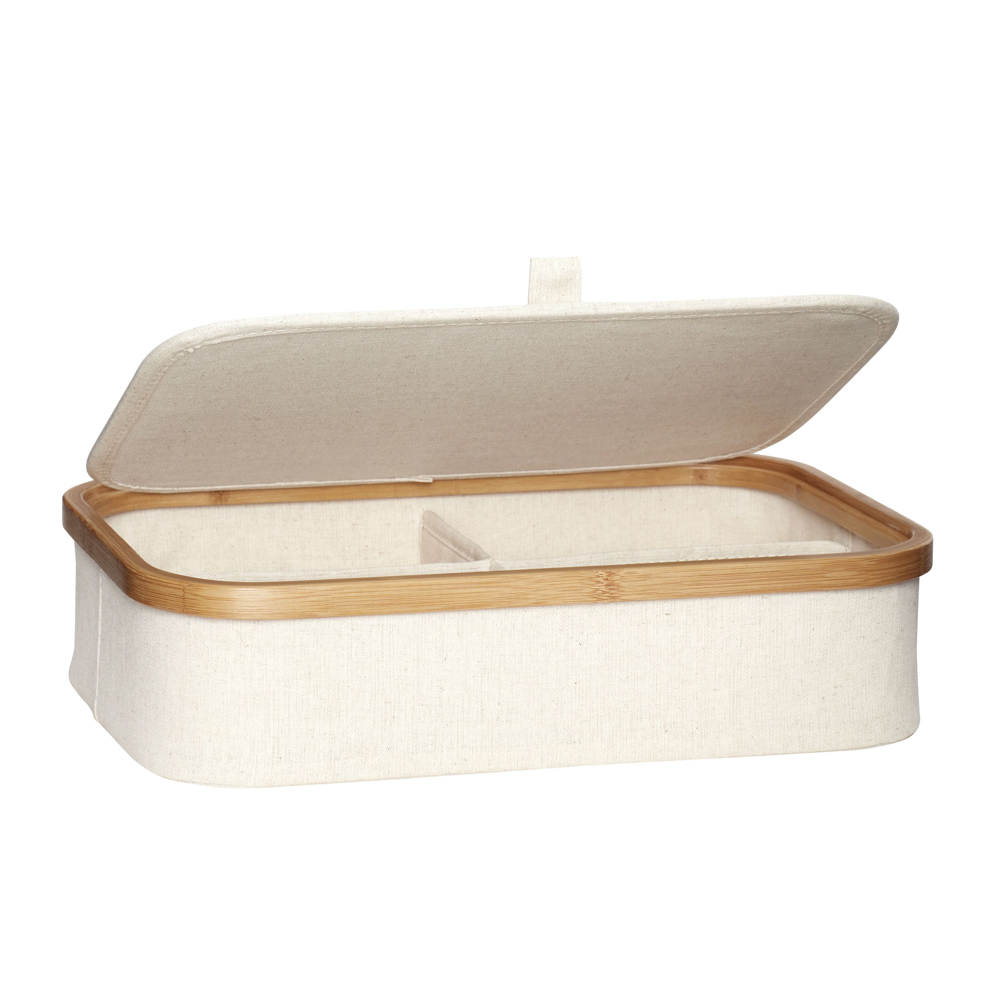 Hübsch Ecru Storage (sada 2), Beige
