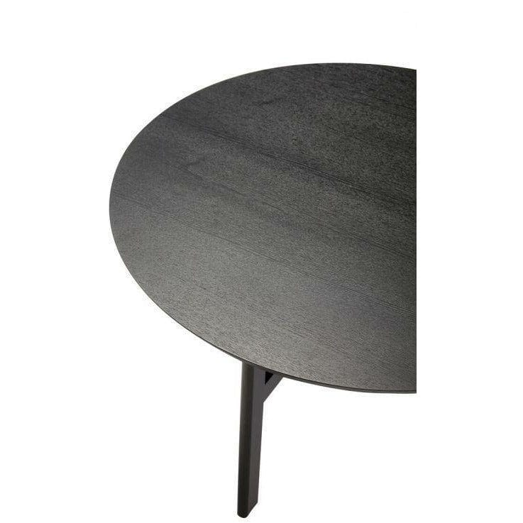 [product_category]-Hübsch Fjord Coffee Table Round Wood Black-Hübsch-5712772111949-021304-HUB-2