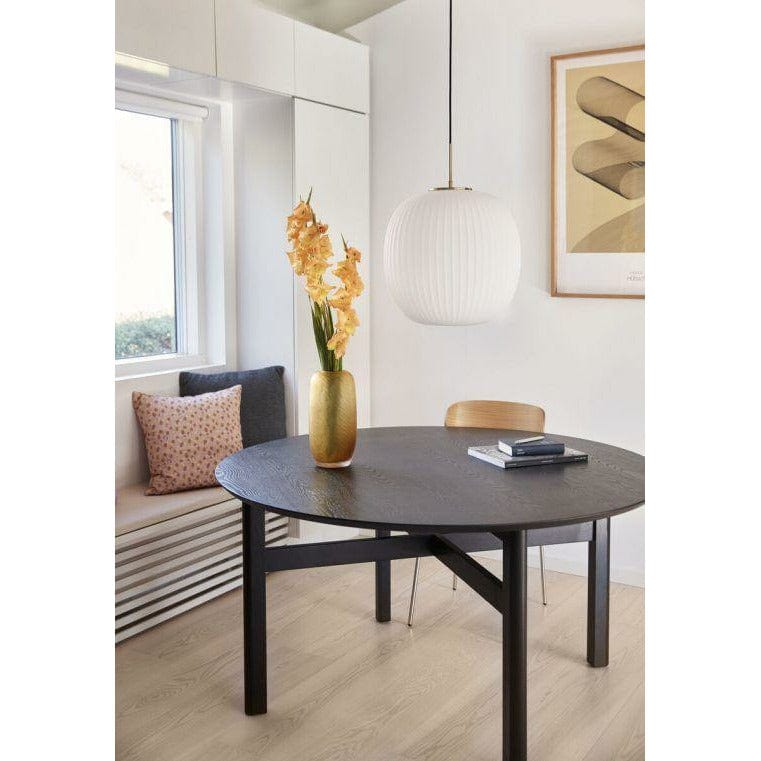 [product_category]-Hübsch Fjord Dining Table Round Wood Black-Hübsch-5712772111918-021303-HUB-2