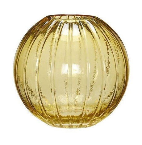 [product_category]-Hübsch Fleur Vase Round, Yellow-Hübsch-5712772121757-661505-HUB-1