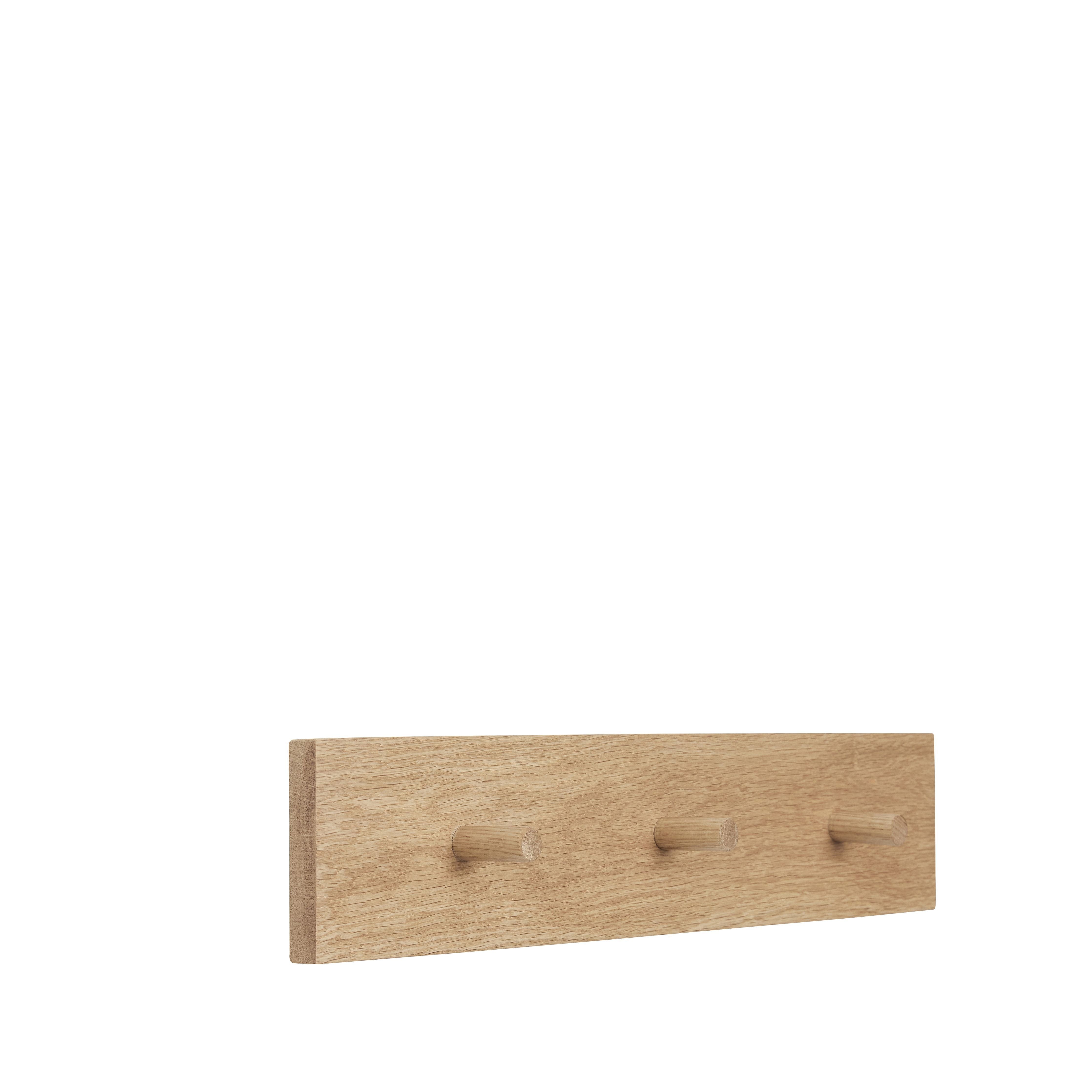 [product_category]-Hübsch Folk Hook Strip With 3 Hooks Oak Fsc-Hübsch-5712772105917-888041F-HUB-1