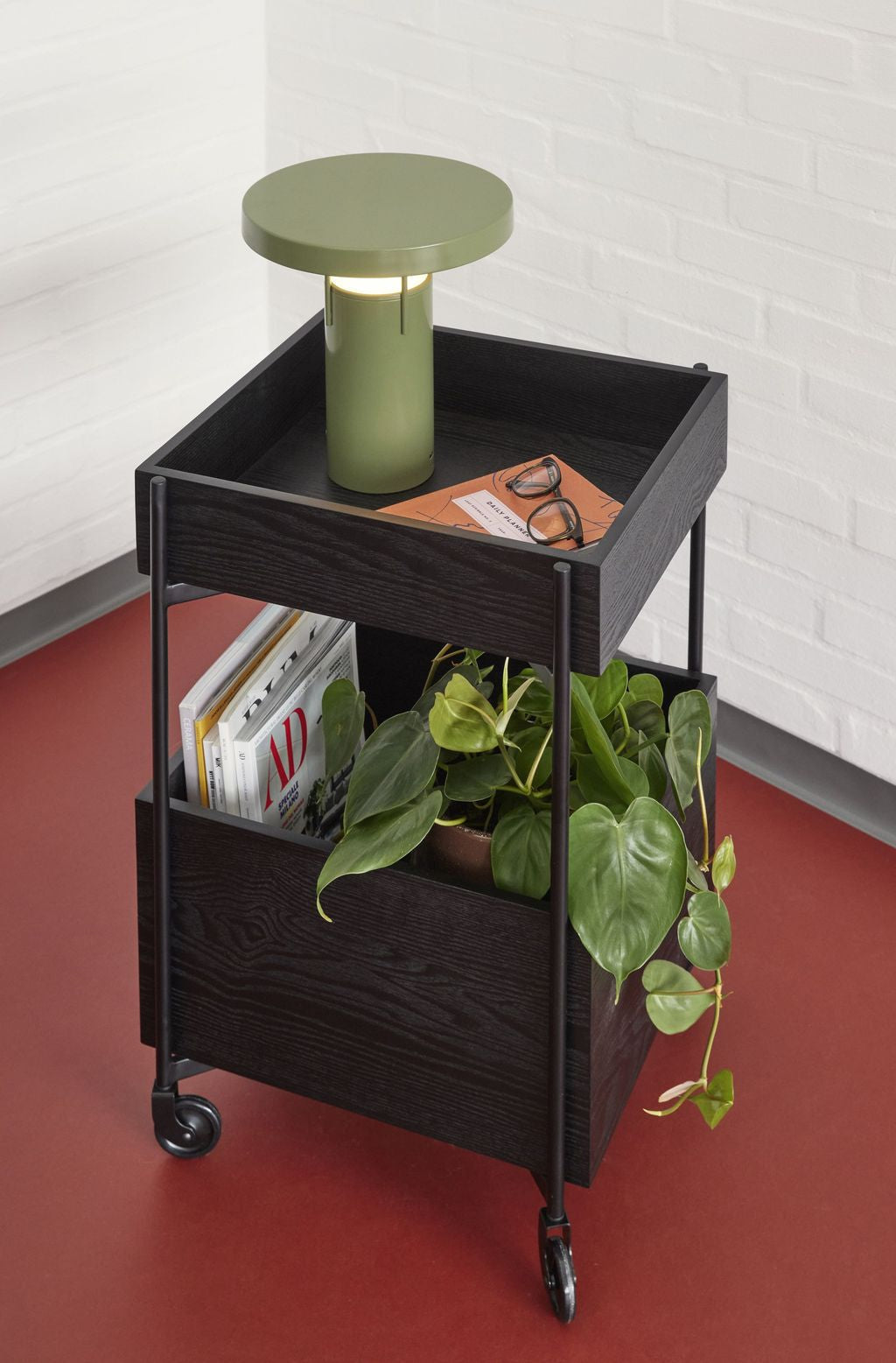 [product_category]-Hübsch Fresh Trolley, Black-Hübsch-5712772127131-021609-HUB-5