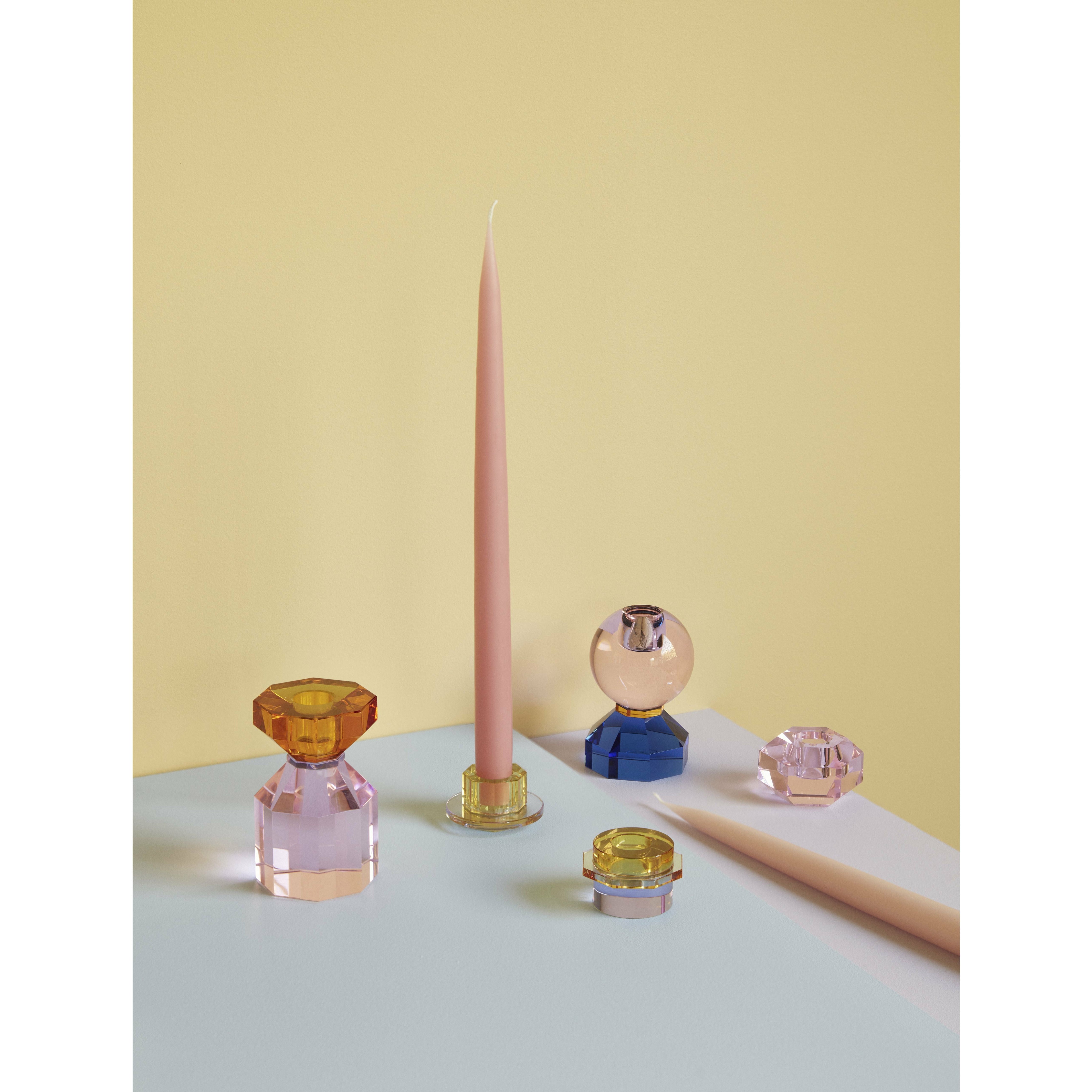 [product_category]-Hübsch Gem Candlestick, Pink/Blue-Hübsch-5712772070437-340906-HUB-2