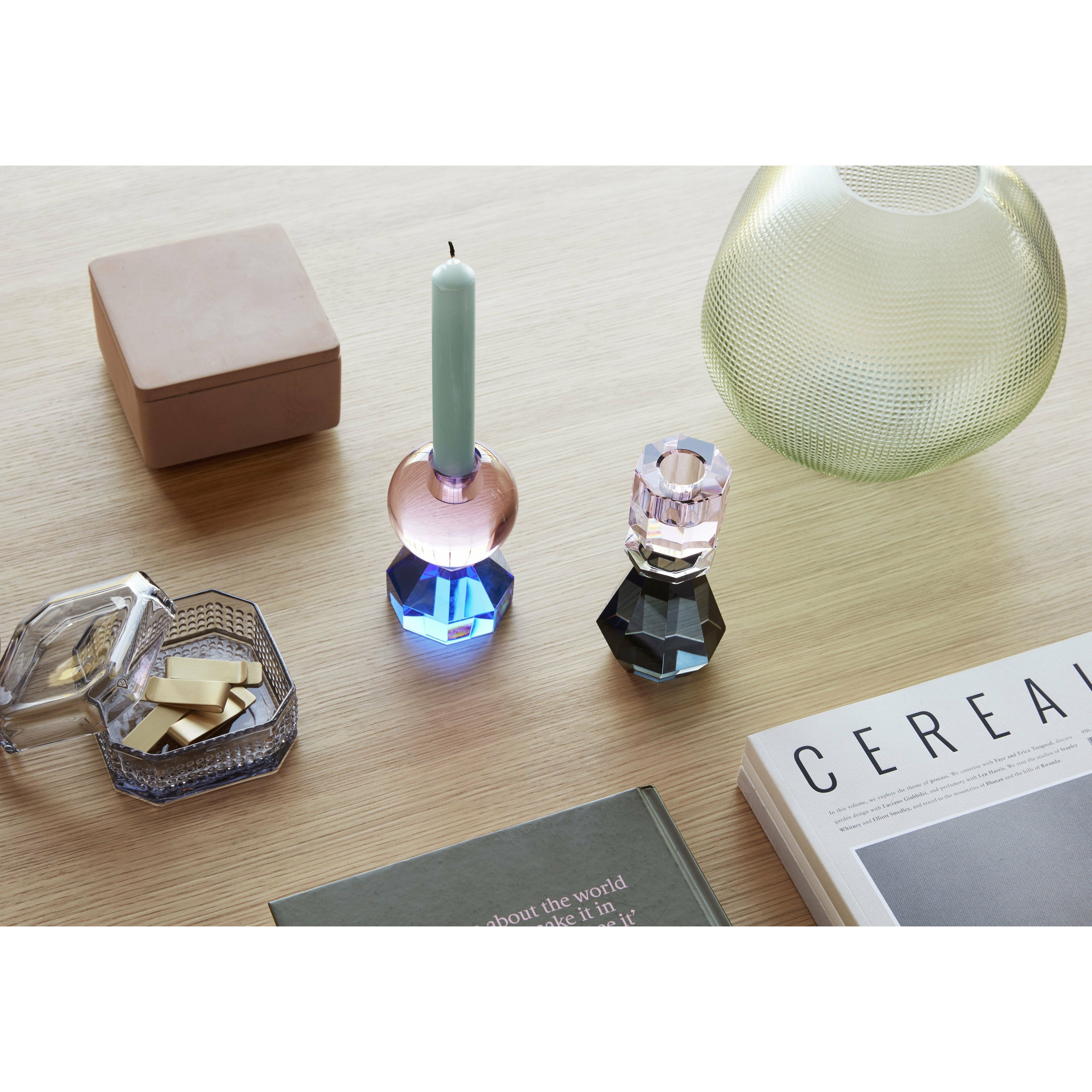 [product_category]-Hübsch Gem Candlestick, Pink/Blue-Hübsch-5712772070437-340906-HUB-3