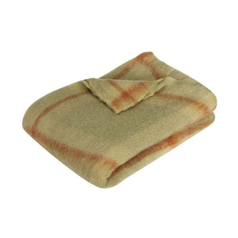 [product_category]-Hübsch Grid Throw, Light Green/Orange-Hübsch-5712772125113-371603-HUB-5