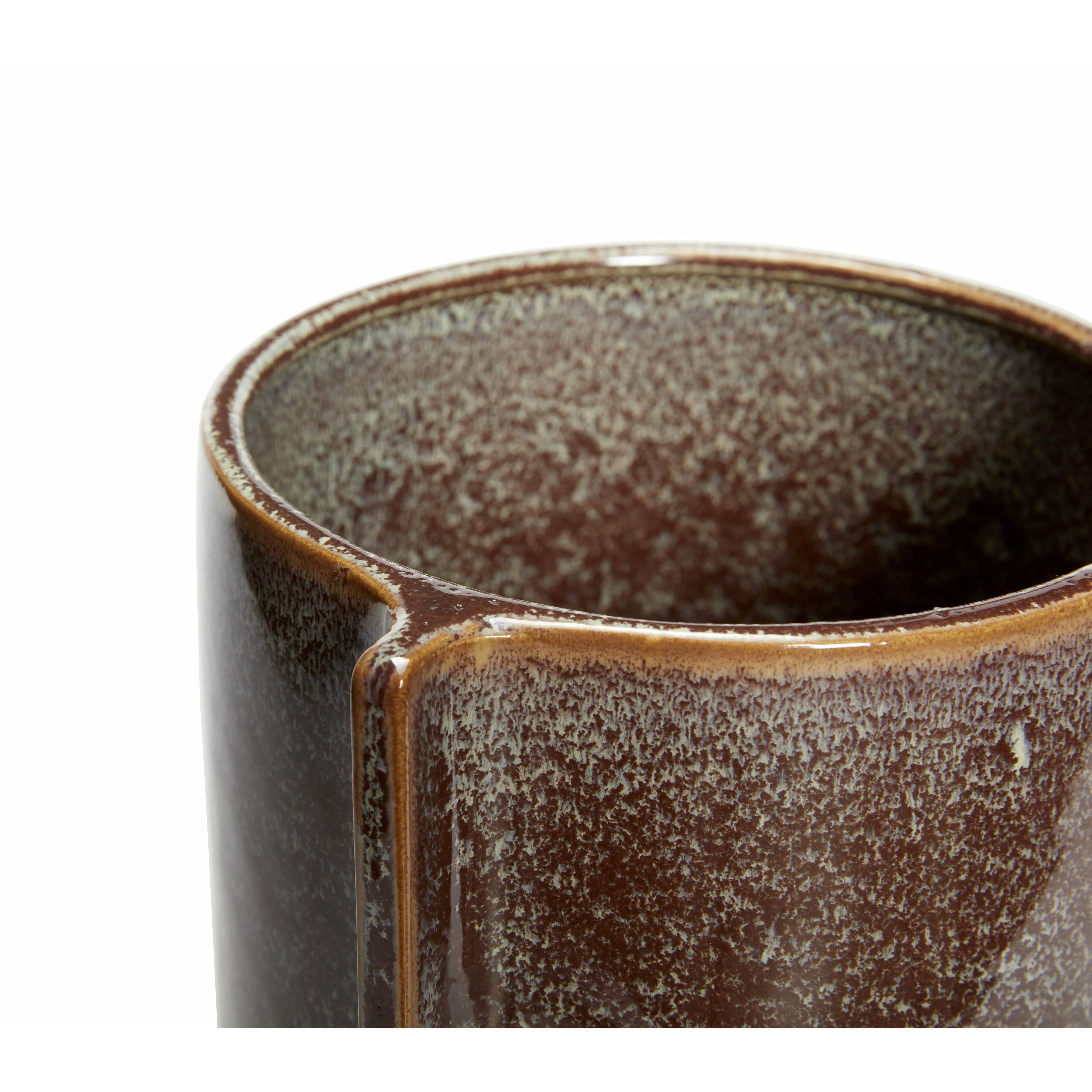 [product_category]-Hübsch Leaf Pots (Set Of 2), Maroon-Hübsch-5712772110447-671301-HUB-2