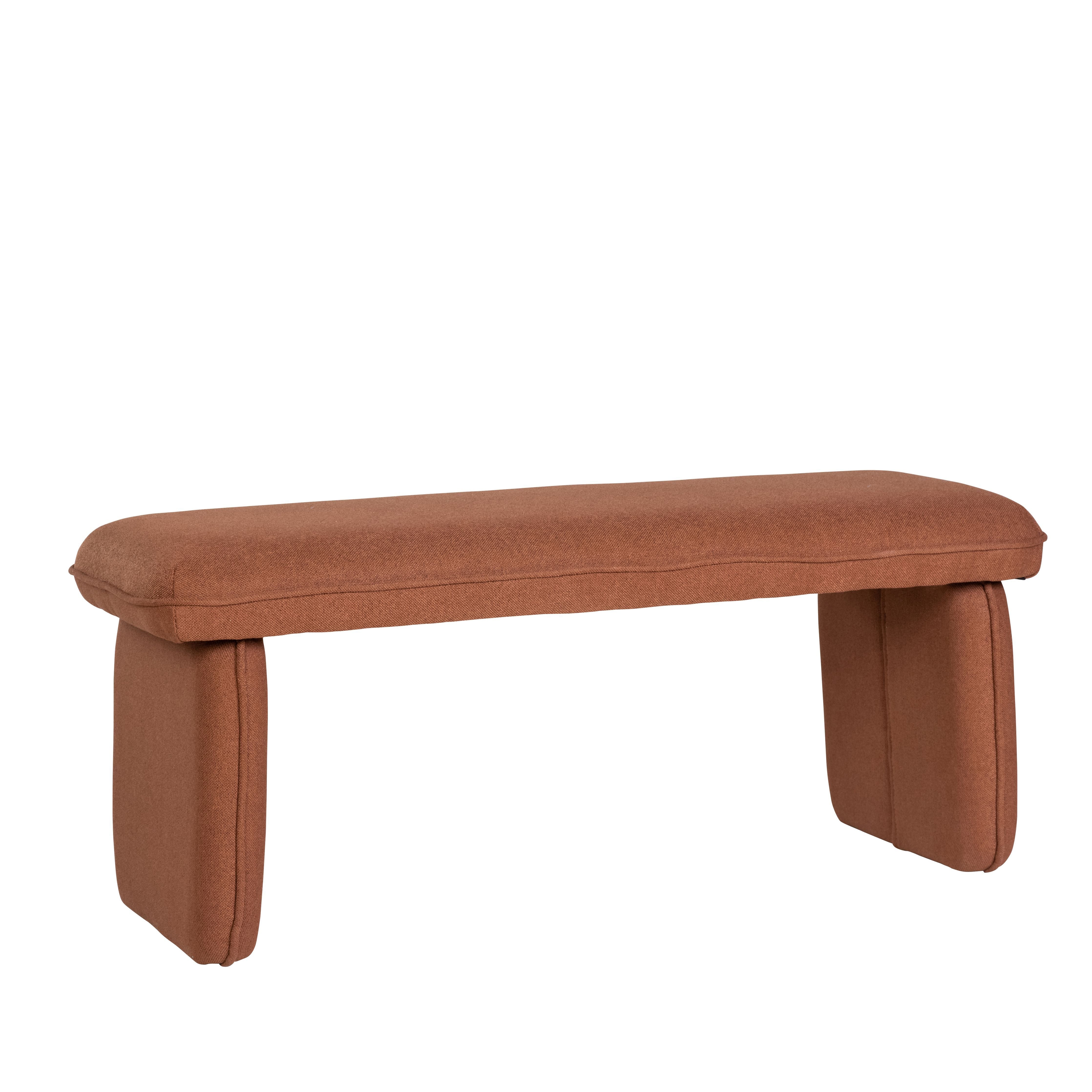 [product_category]-Hübsch Mellow Bench Polyester Red-Hübsch-5712772115398-101411-HUB-1