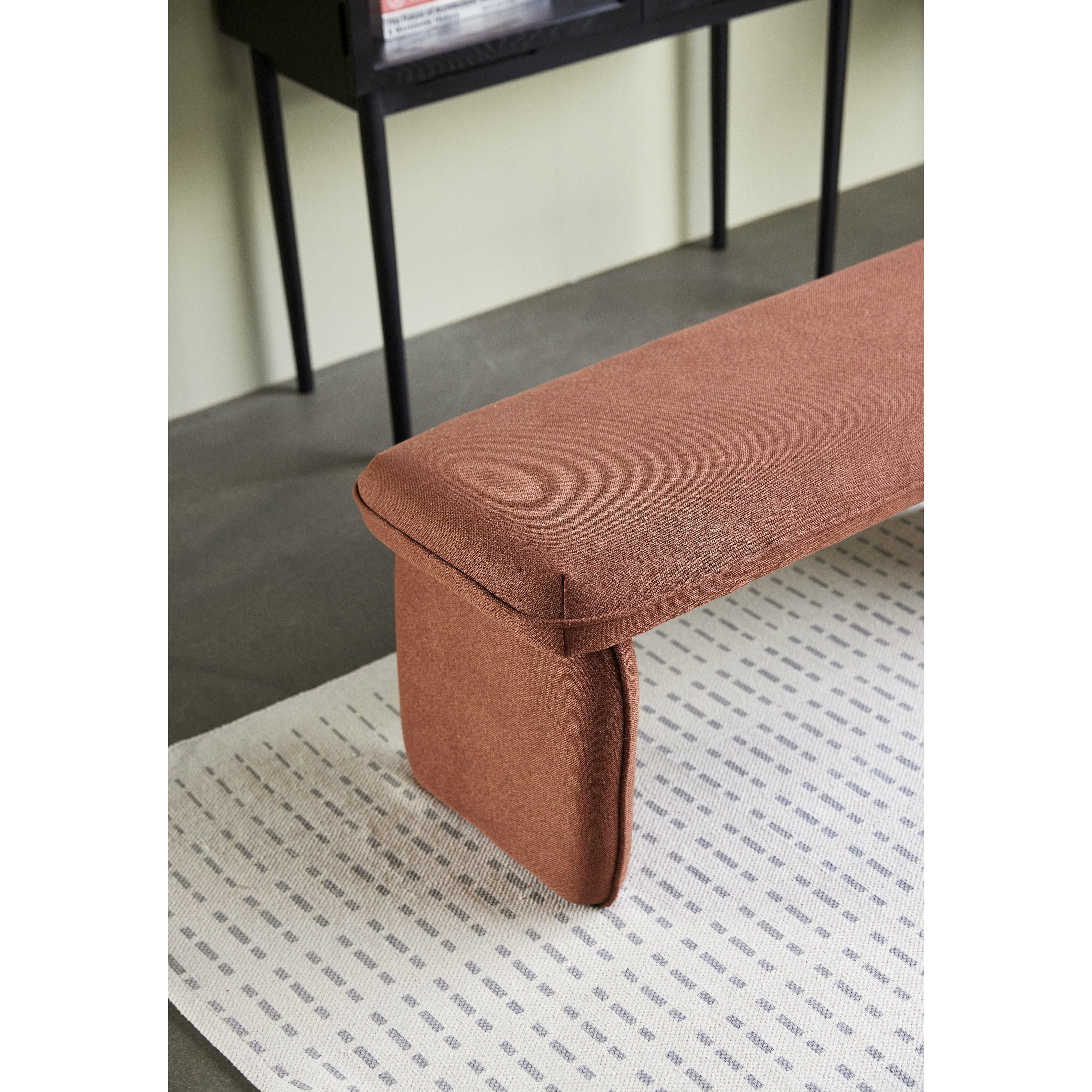 [product_category]-Hübsch Mellow Bench Polyester Red-Hübsch-5712772115398-101411-HUB-3
