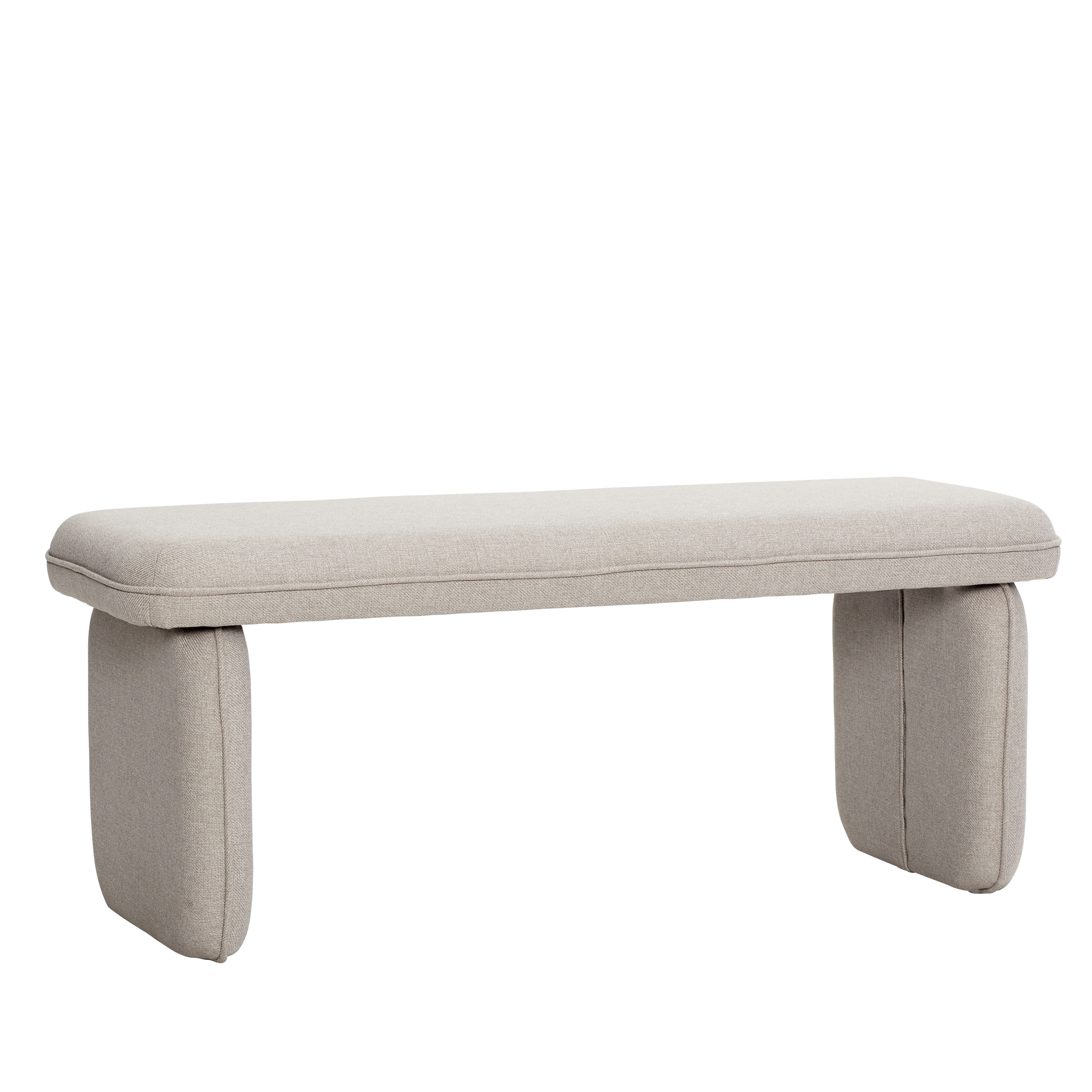 [product_category]-Hübsch Mellow Bench Polyester Sand-Hübsch-5712772101650-101204-HUB-1