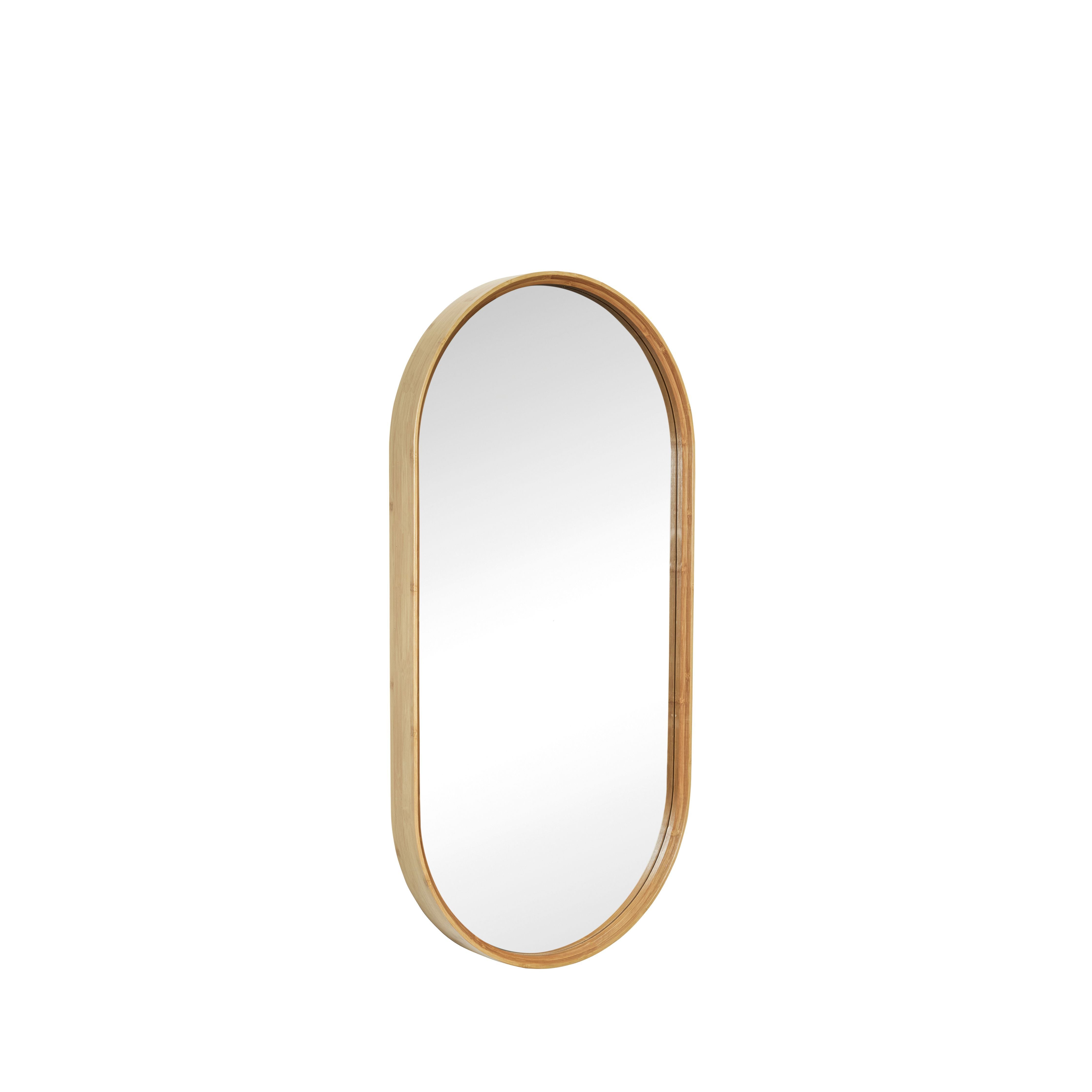 [product_category]-Hübsch Mood Wall Mirror Glass/Bamboo Natural-Hübsch-5712772101896-241204-HUB-1