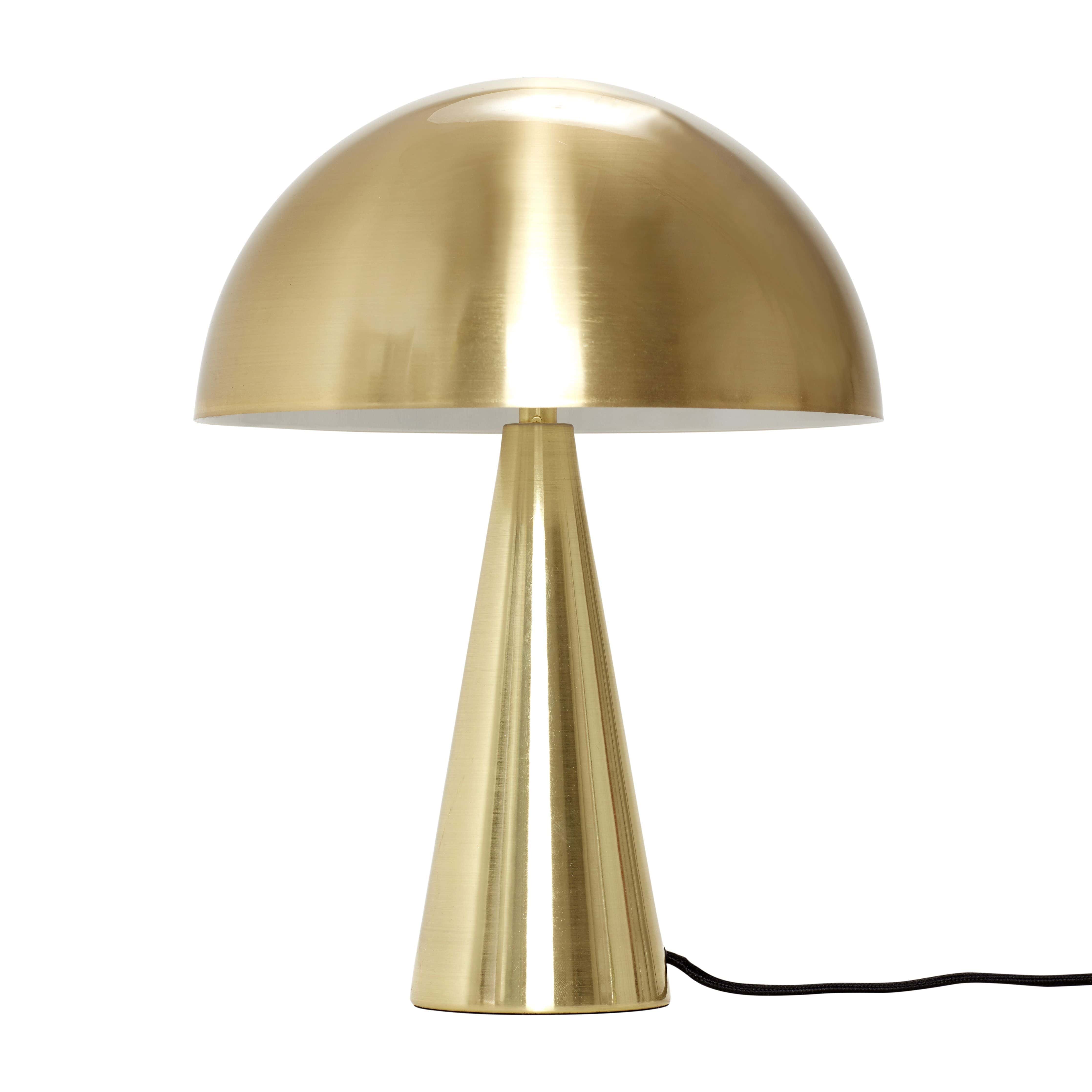 [product_category]-Hübsch Mush Table Lamp Mini, Brass-Hübsch-5712772067284-990716-HUB-1