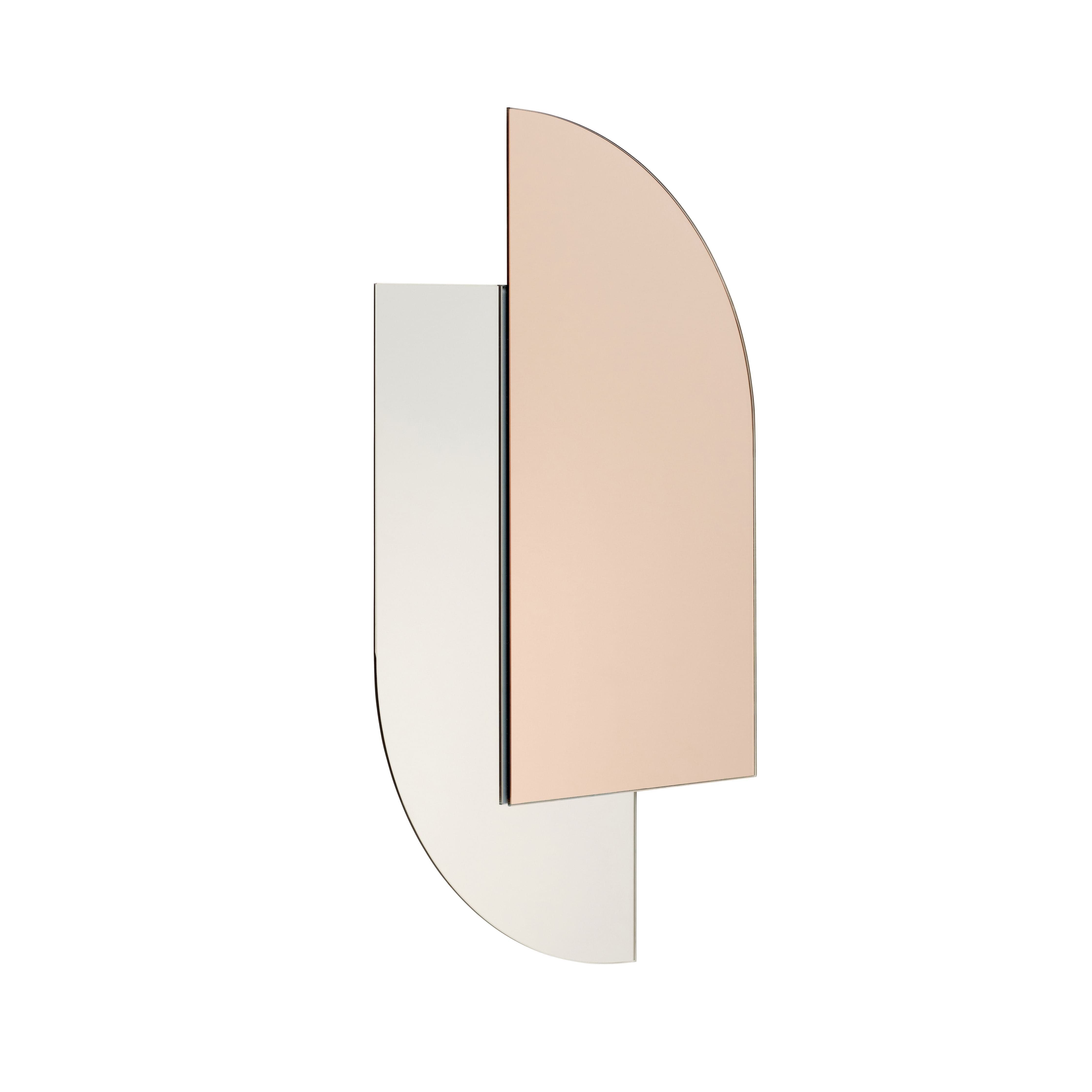 [product_category]-Hübsch Origami Wall Mirror, Rose-Hübsch-5712772072653-991117-HUB-1