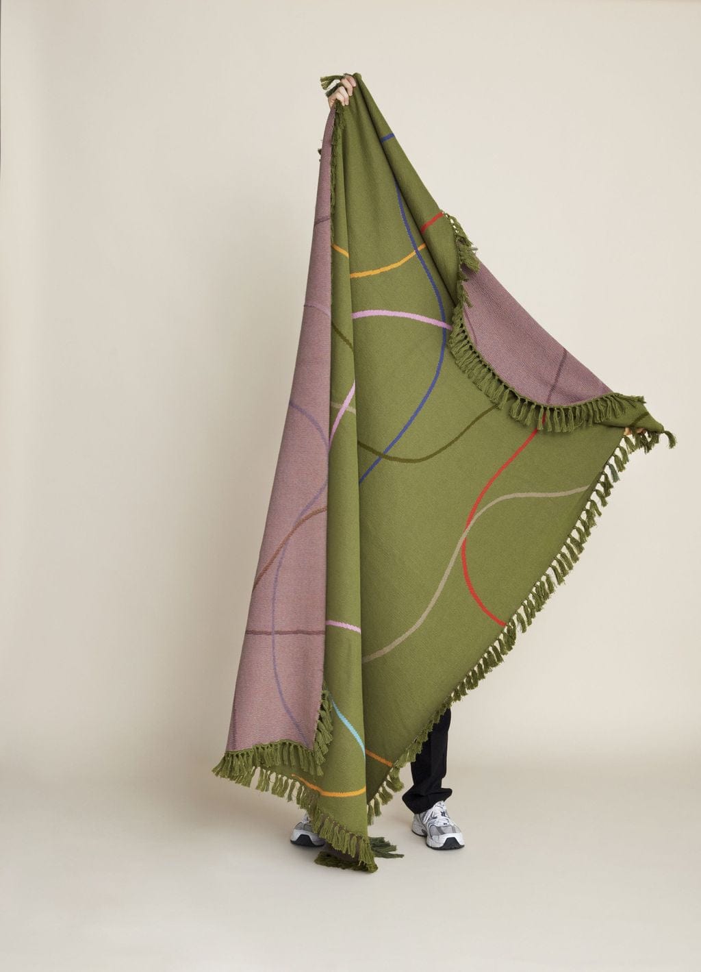 [product_category]-Hübsch Outline Throw, Green/Multicolor-Hübsch-5712772127643-221604-HUB-6