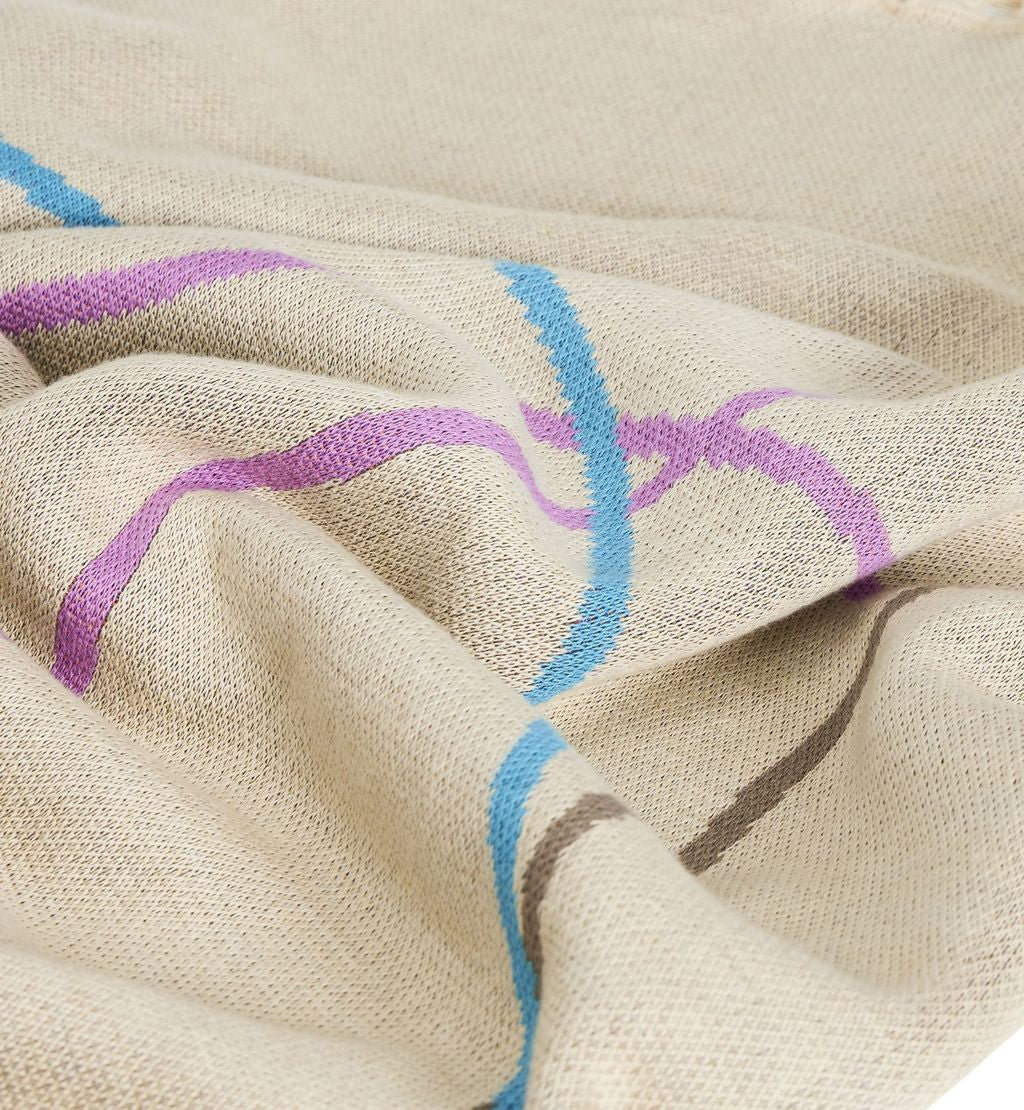 [product_category]-Hübsch Outline Throw, Multi Colors/Sand Colors-Hübsch-5712772127674-221605-HUB-10