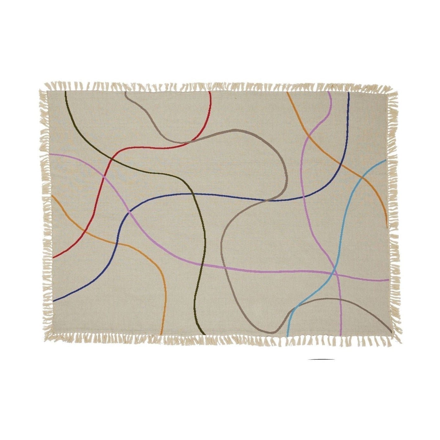 [product_category]-Hübsch Outline Throw, Multi Colors/Sand Colors-Hübsch-5712772127674-221605-HUB-8