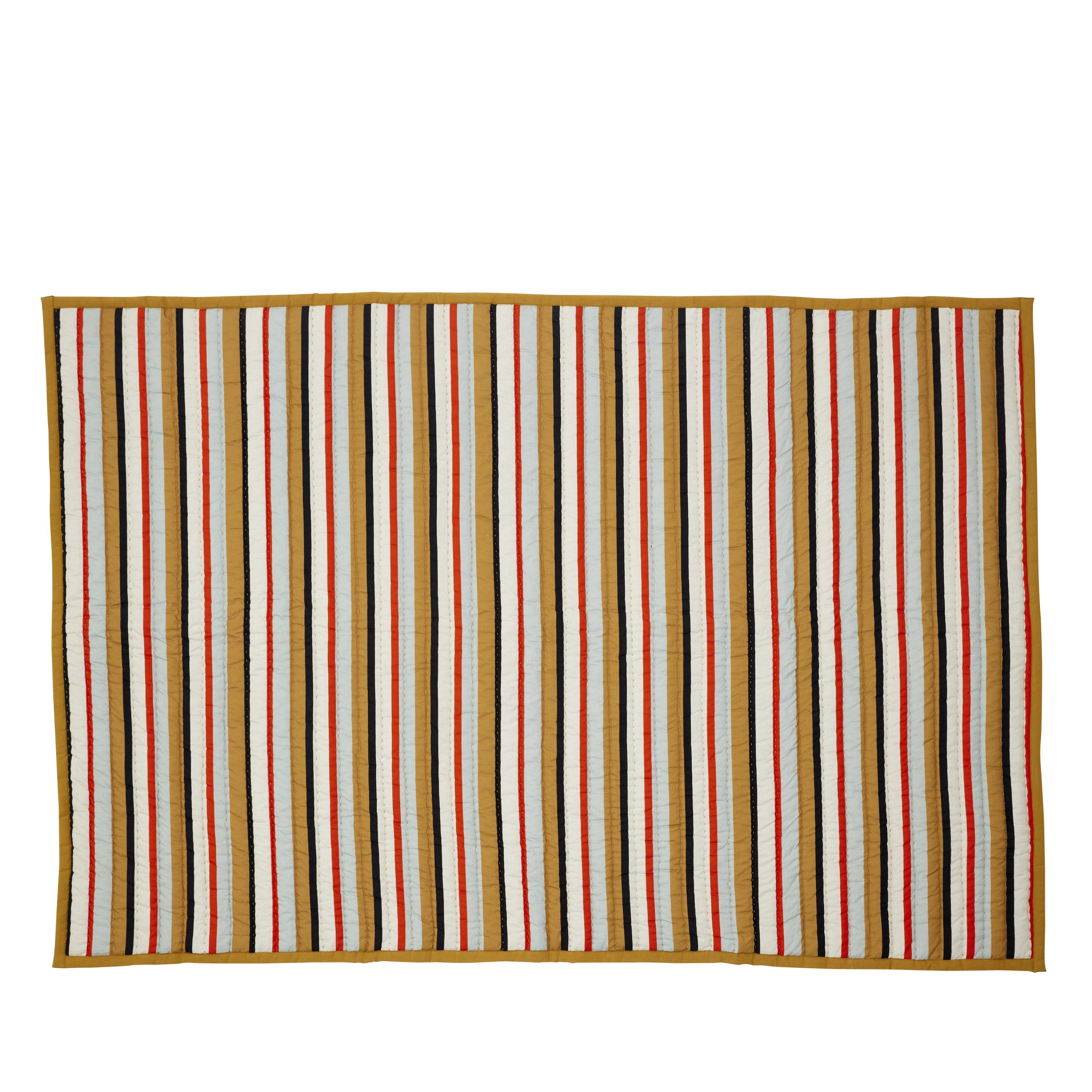[product_category]-Hübsch Pavilion Plaid Stripe, Ochre/Multicolour-Hübsch-5712772116111-701407-HUB-1