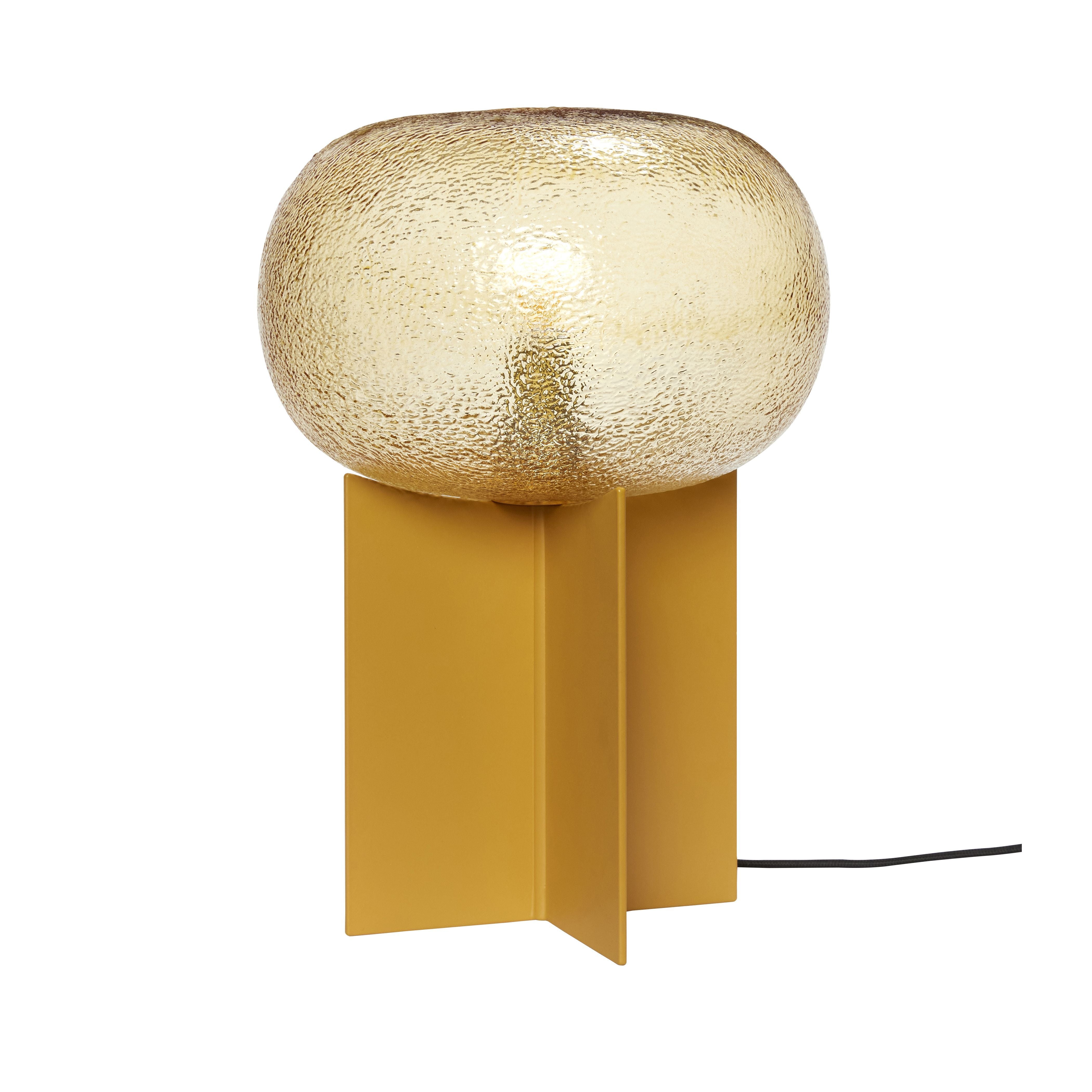 [product_category]-Hübsch Podium Table Lamp Glass Amber-Hübsch-5712772117972-991412-HUB-1