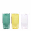 Hübsch Popsicle Vase Glass Pink/Yellow/Green Sada 3