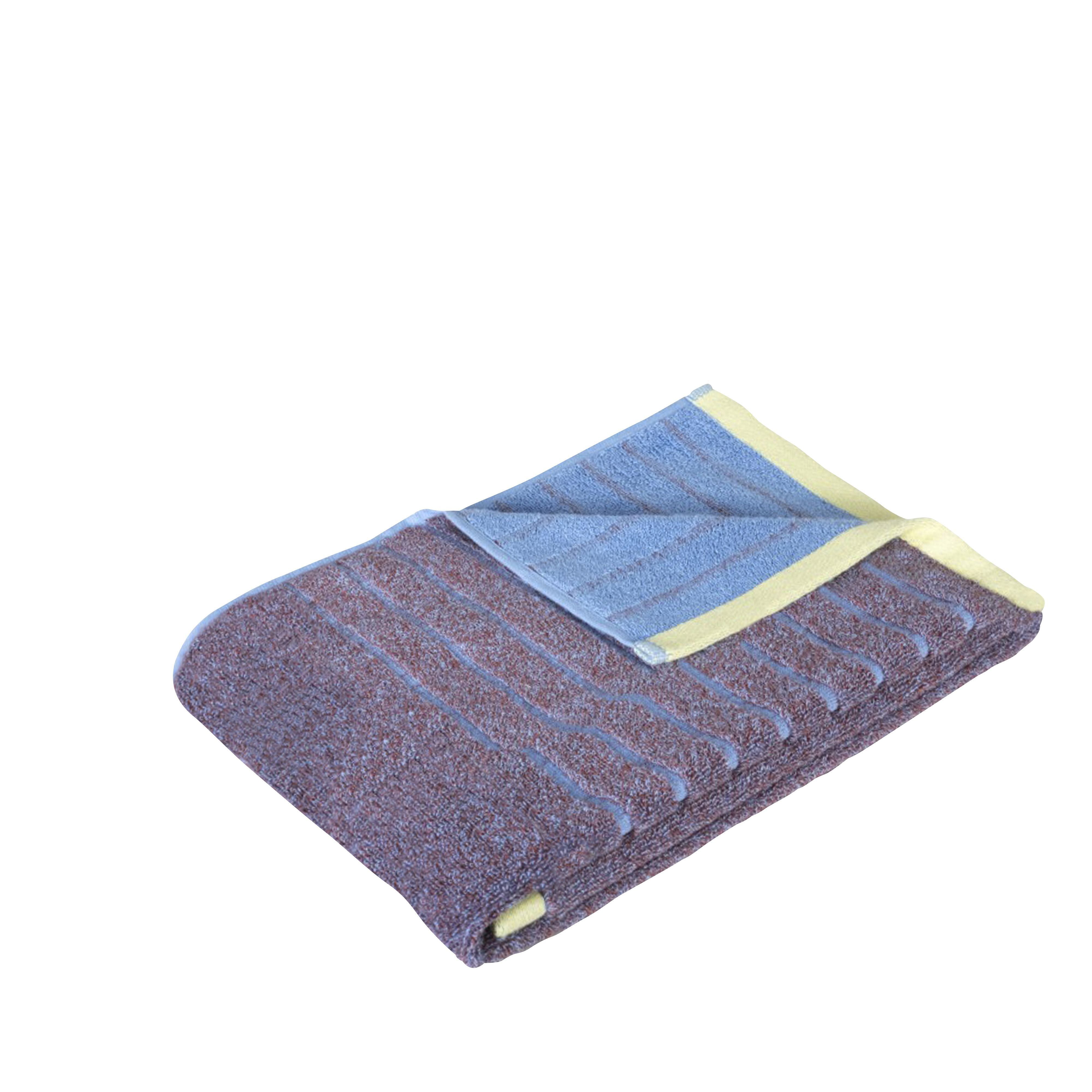 [product_category]-Hübsch Promenade Towel Large, Purple/Blue-Hübsch-5712772115183-61411-HUB-1