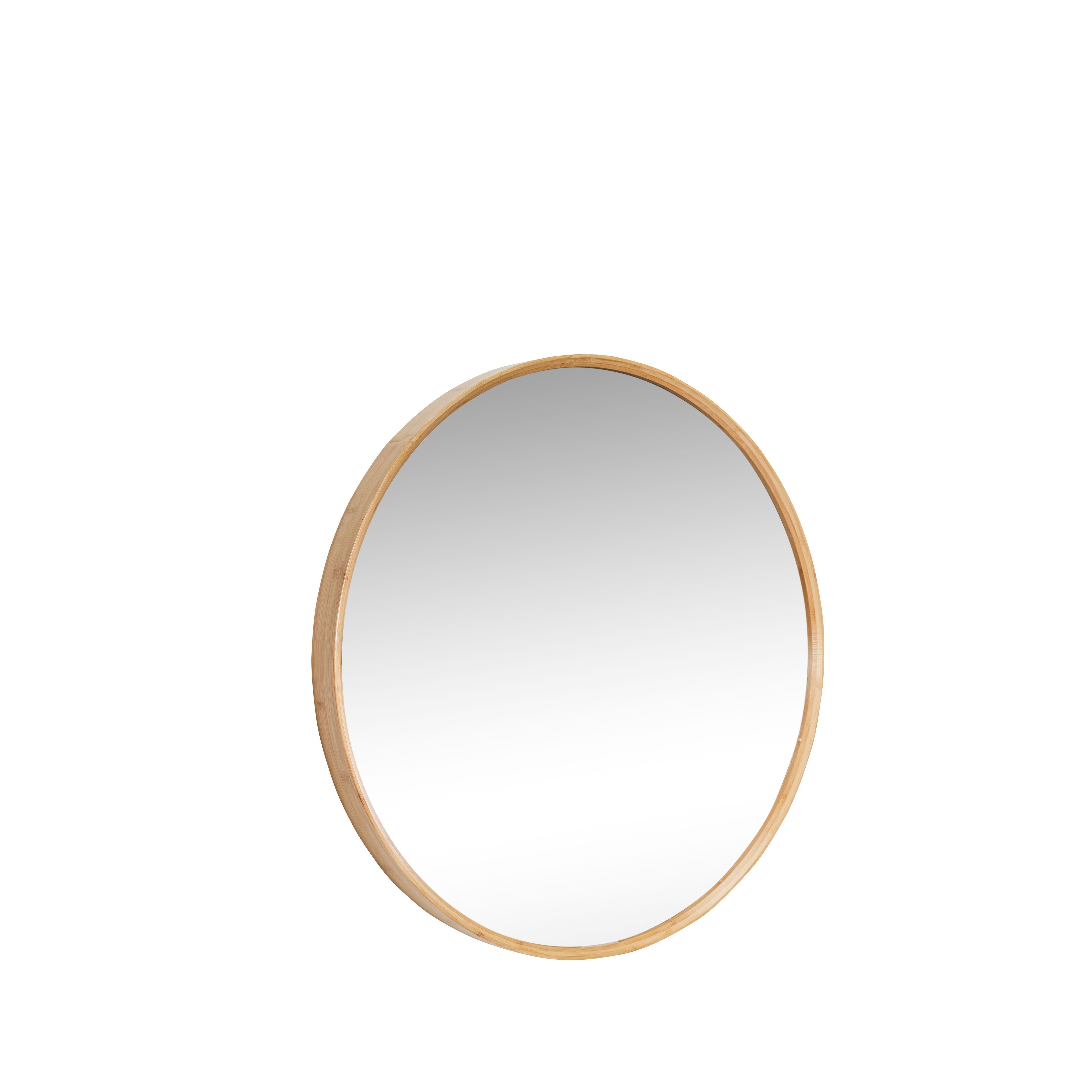 [product_category]-Hübsch Reflect Wall Mirror M/Wooden Frame Natural-Hübsch-5712772065518-240601-HUB-1