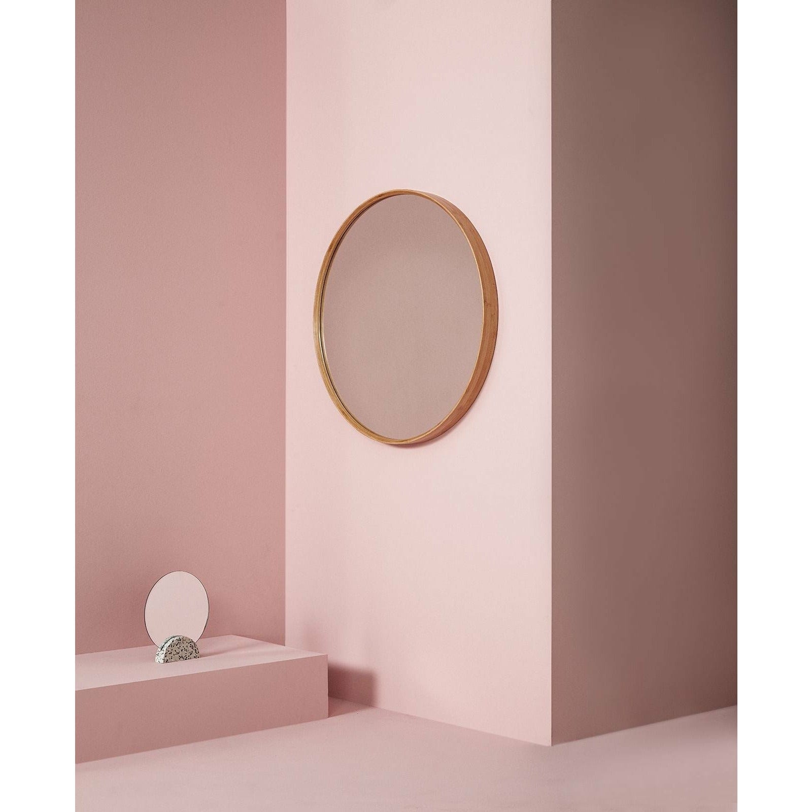 [product_category]-Hübsch Reflect Wall Mirror M/Wooden Frame Natural-Hübsch-5712772065518-240601-HUB-2