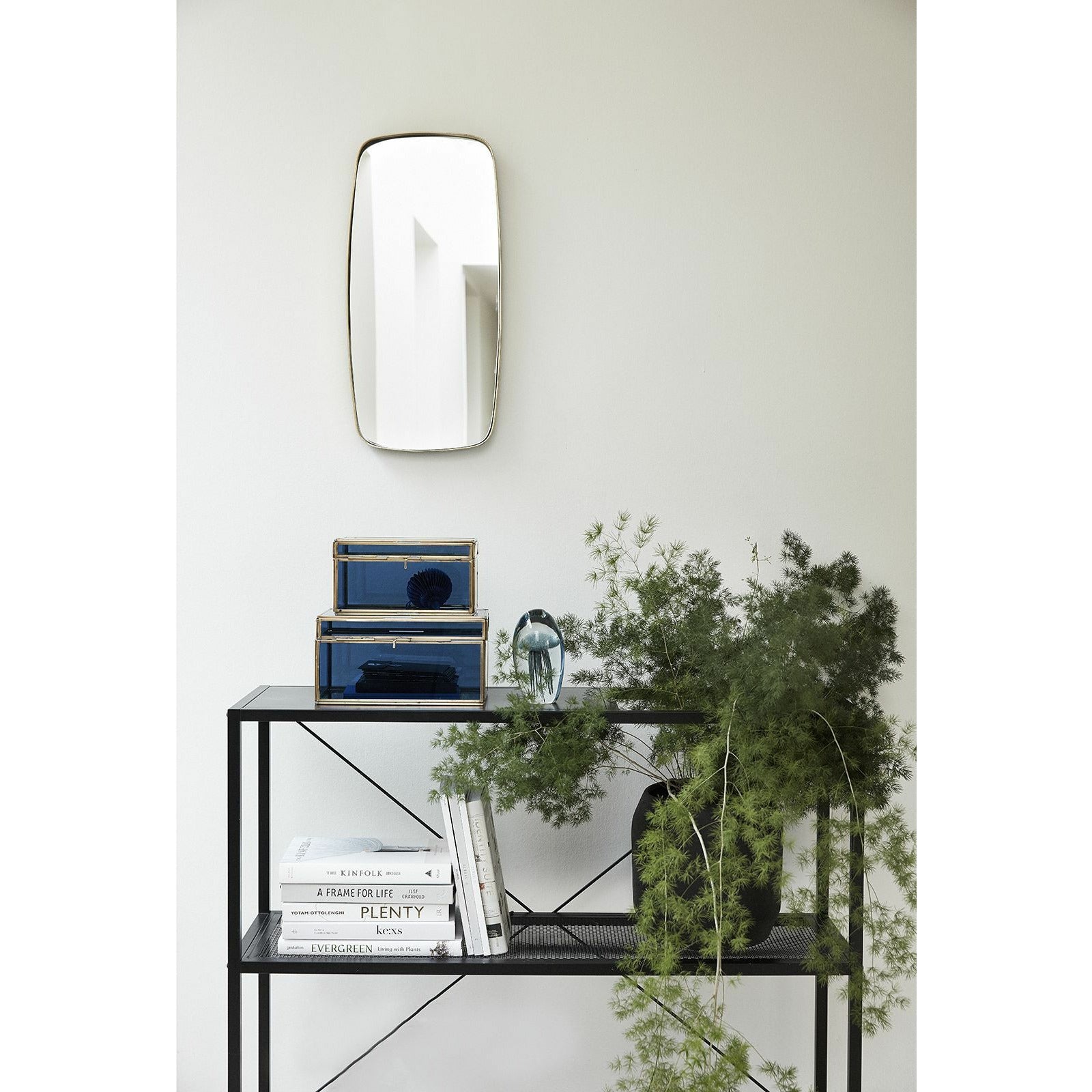 [product_category]-Hübsch Retro Wall Mirror Rectangular Brass-Hübsch-5712772060933-340501-HUB-3