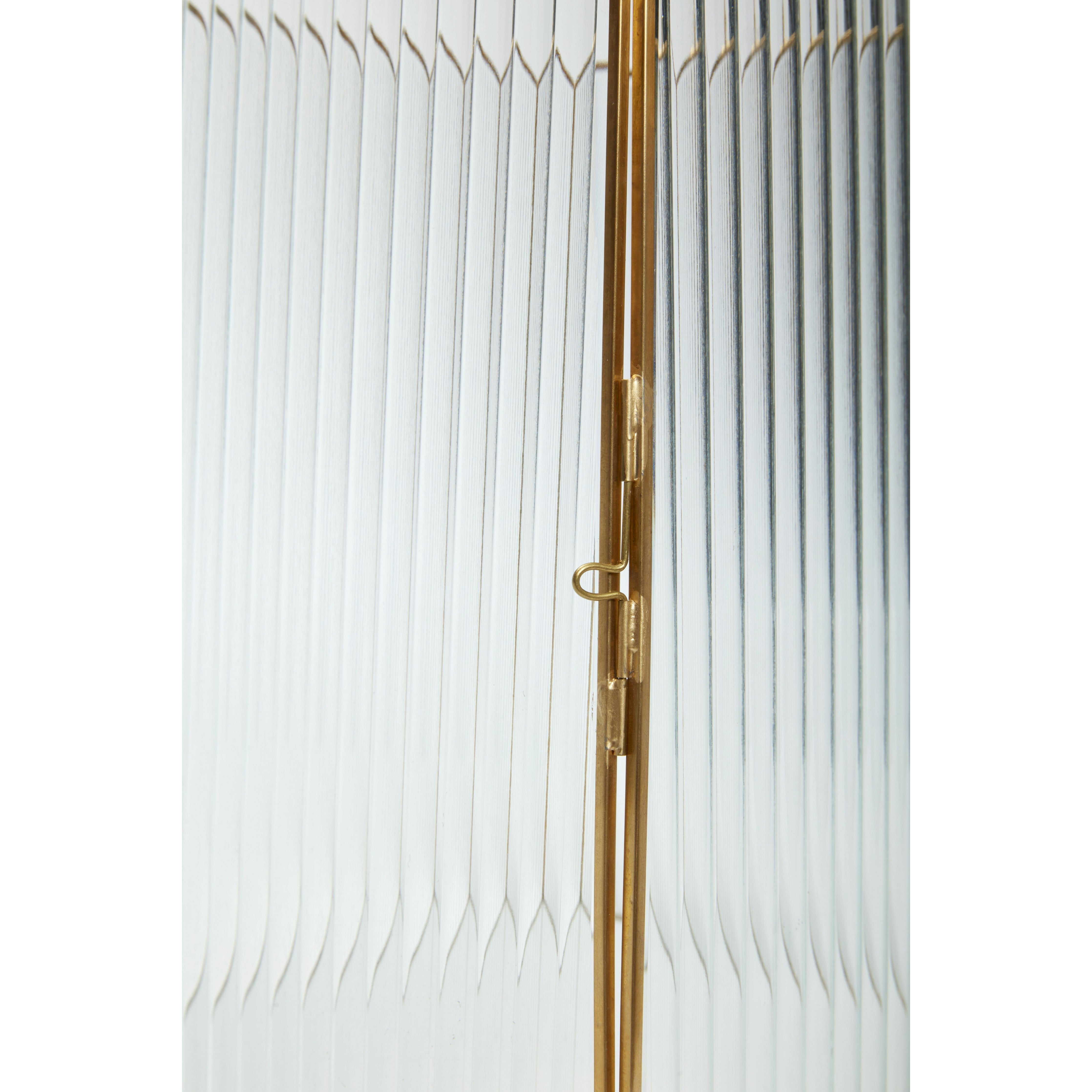 [product_category]-Hübsch Ripple Lanterns (Set Of 2), Clear/Brass-Hübsch-5712772107621-151301-HUB-4