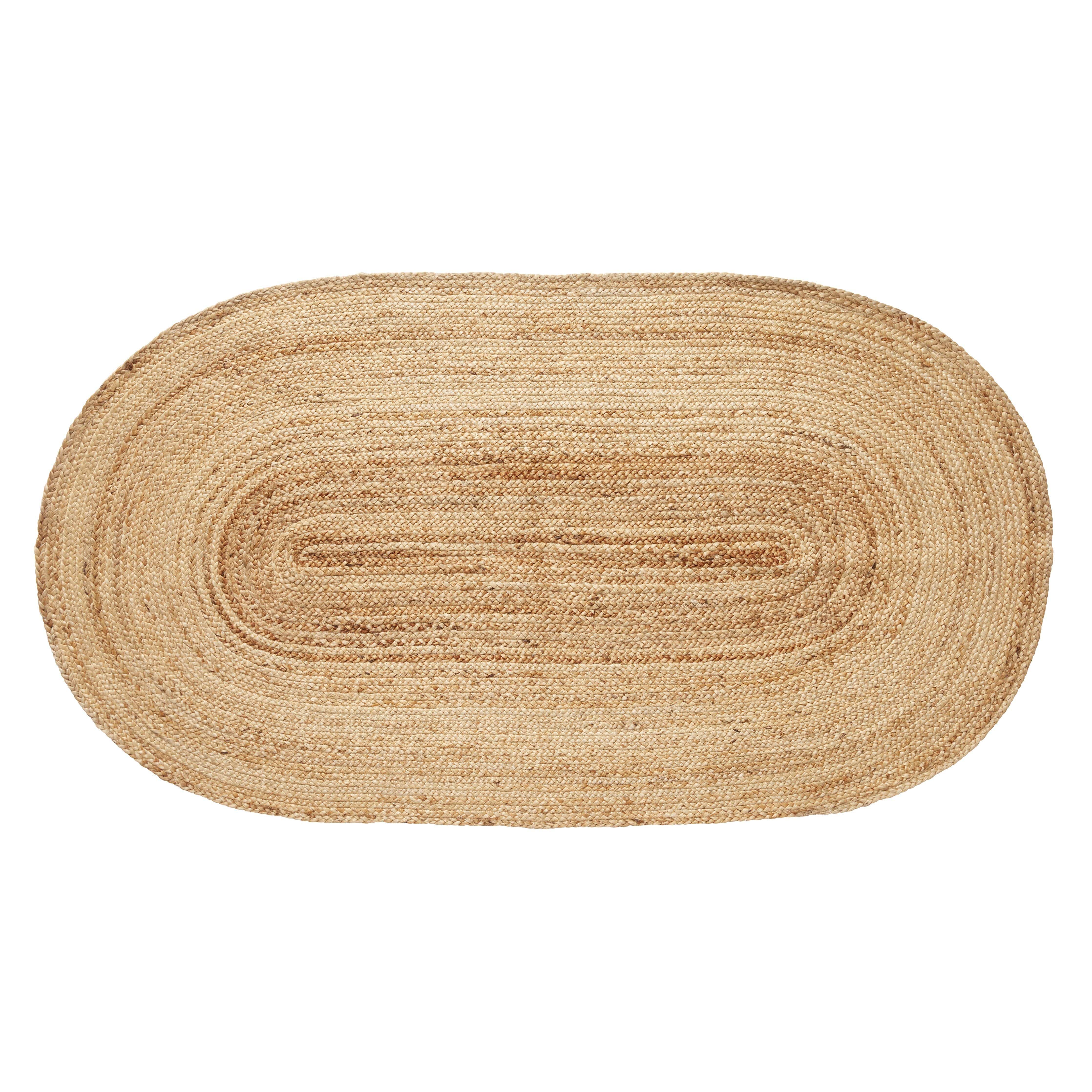 [product_category]-Hübsch Sage Rug Jute Natural Oval-Hübsch-5712772070963-700901-HUB-1