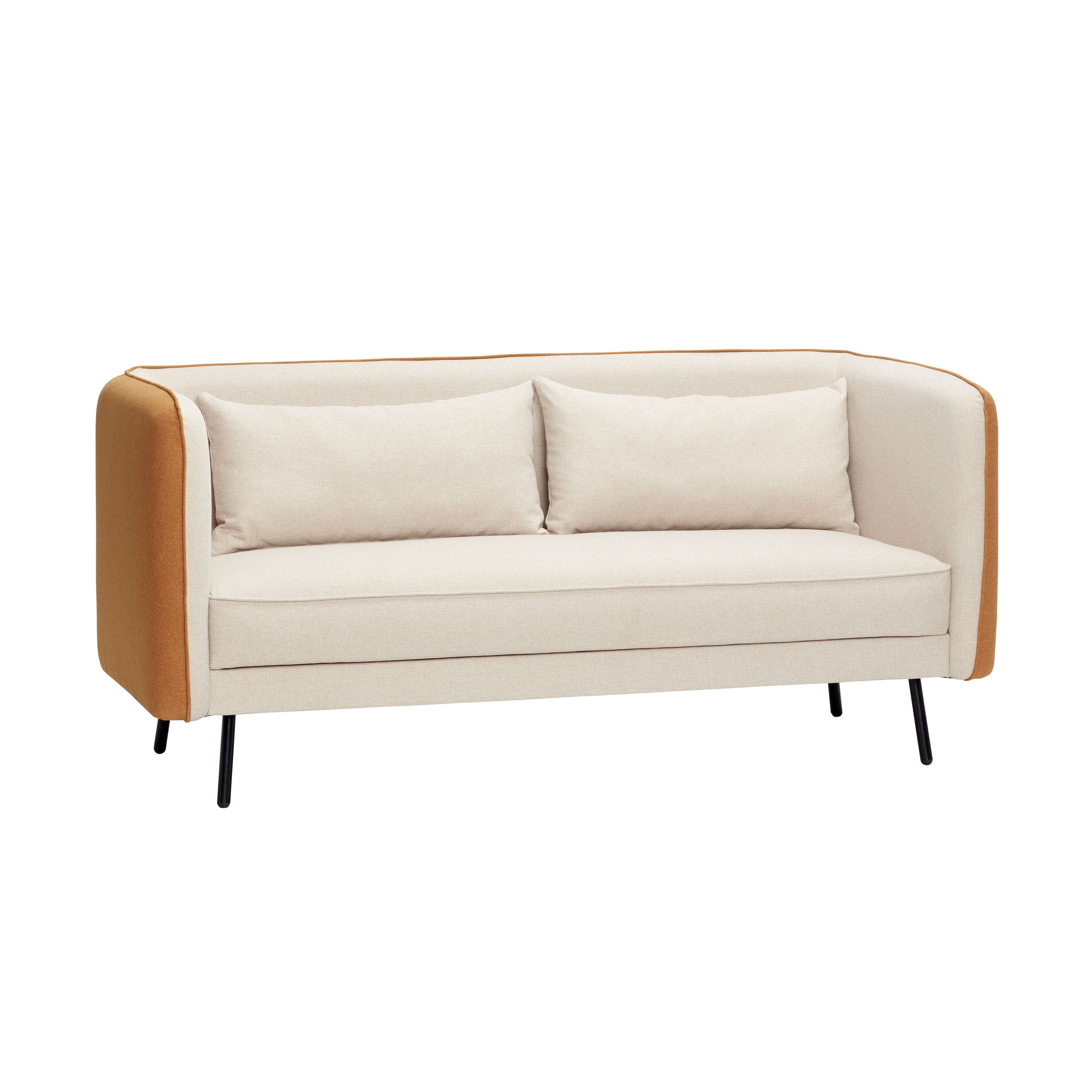 [product_category]-Hübsch Shade Sofa Polyester/Metal Beige/Orange-Hübsch-5712772101599-101202-HUB-1
