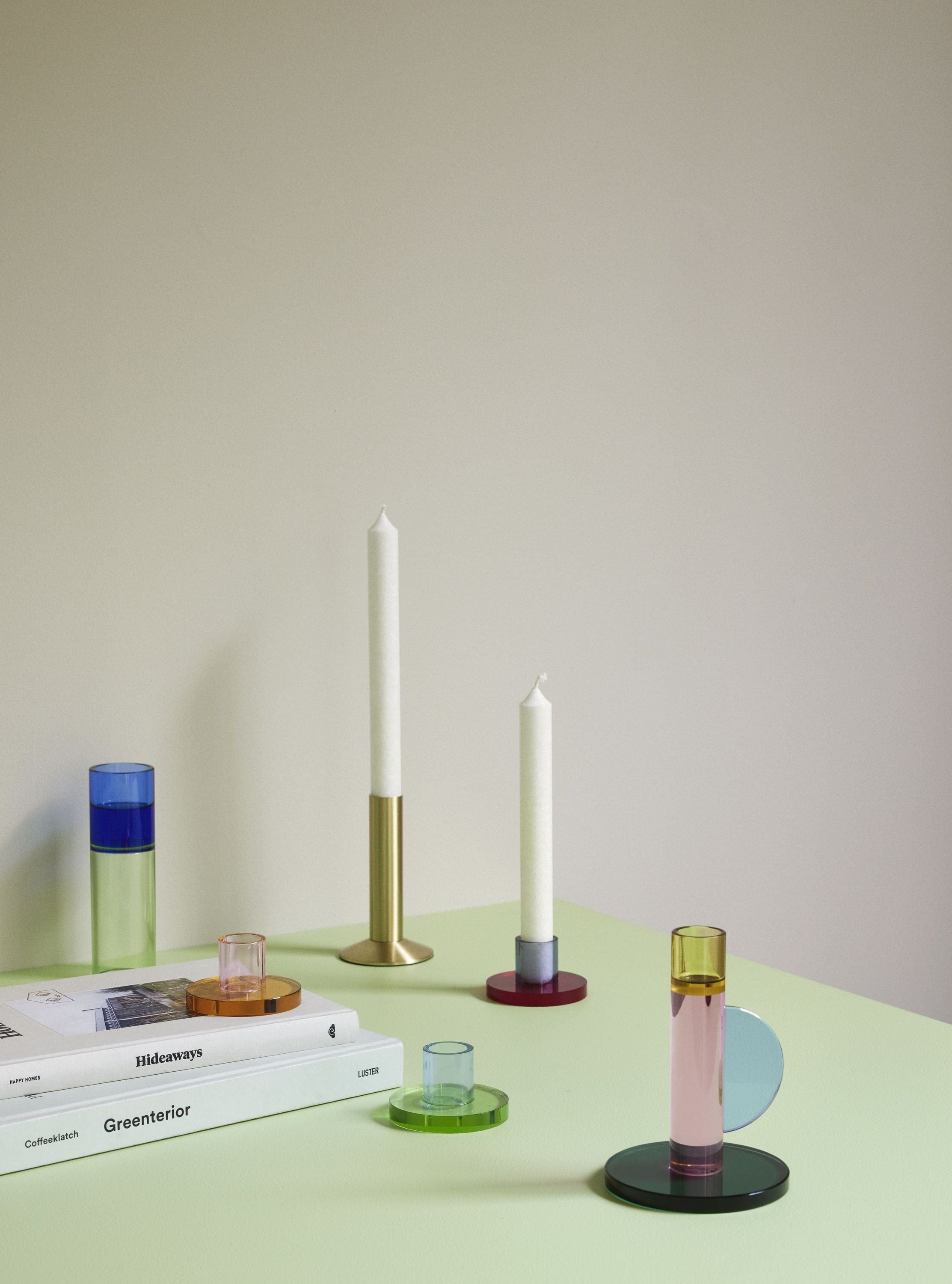 [product_category]-Hübsch Sleek Candle Holder, Brass Color-Hübsch-5712772130254-991711-HUB-10