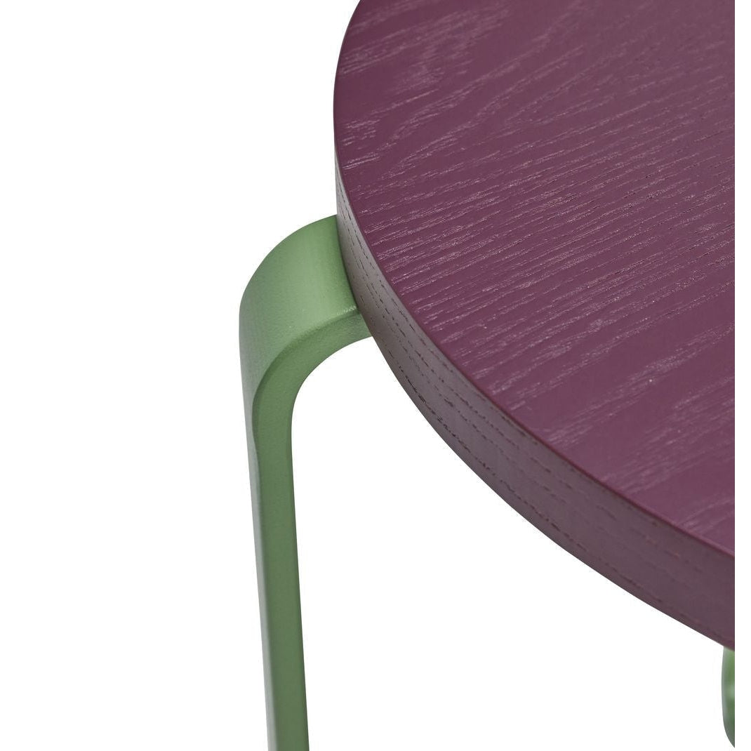 [product_category]-Hübsch Smile Stool, Burgundy/Green-Hübsch-5712772127070-021607-HUB-12