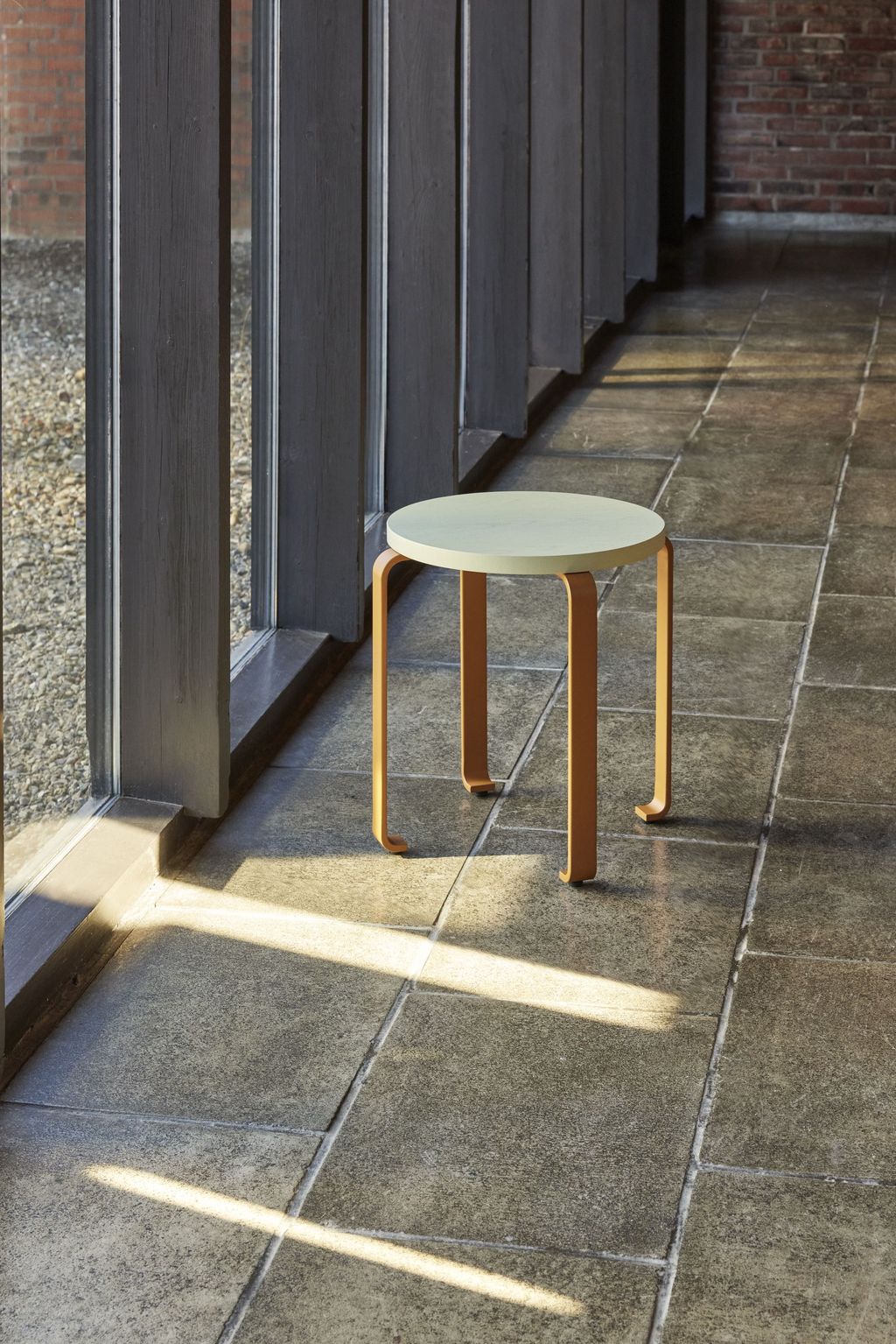 [product_category]-Hübsch Smile Stool, Light Green/Orange-Hübsch-5712772127049-021606-HUB-8