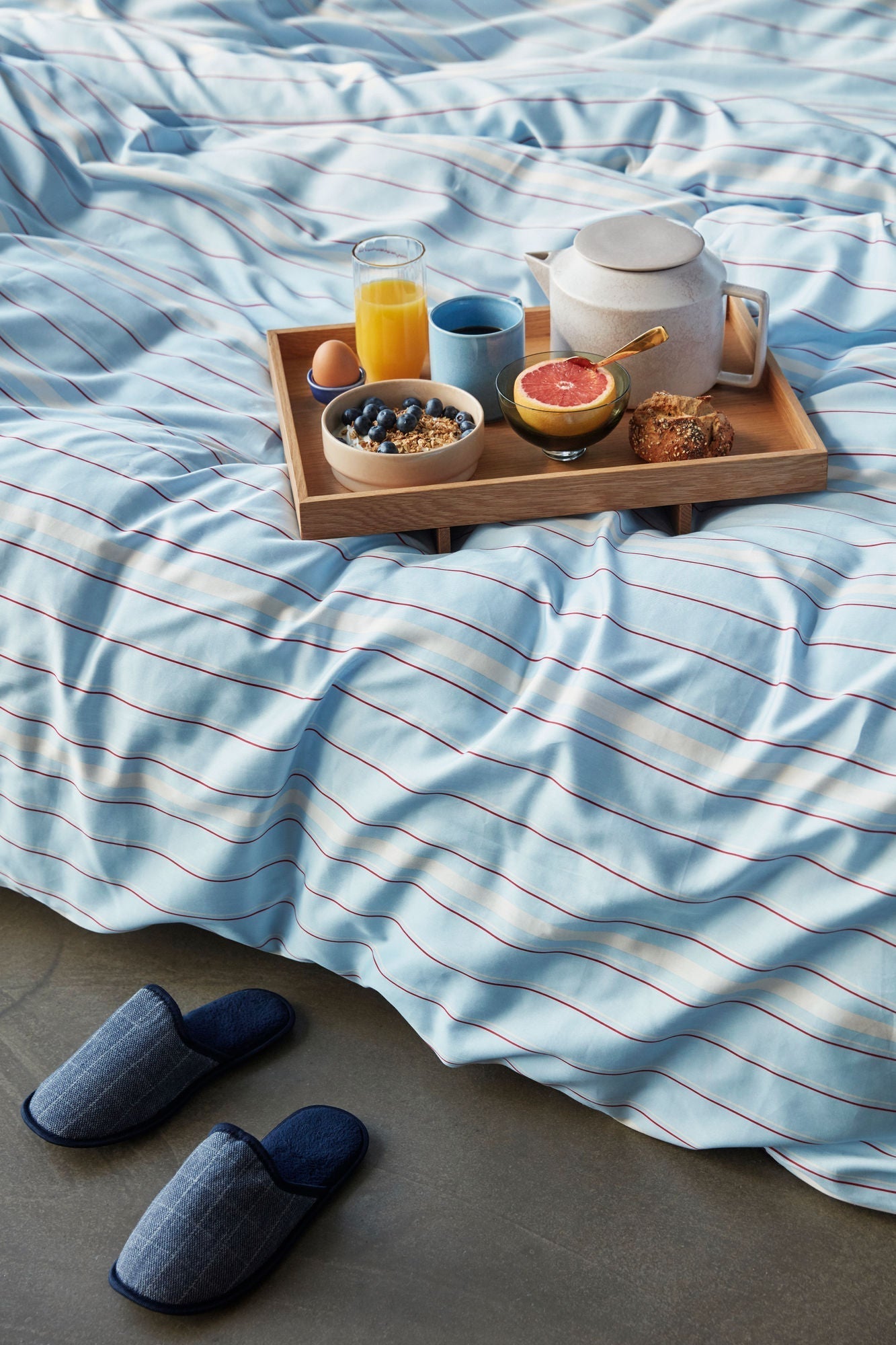 [product_category]-Hübsch Solace Bed Linen 60X63 140X200 Light blue-Hübsch-5712772100066-061202-HUB-5