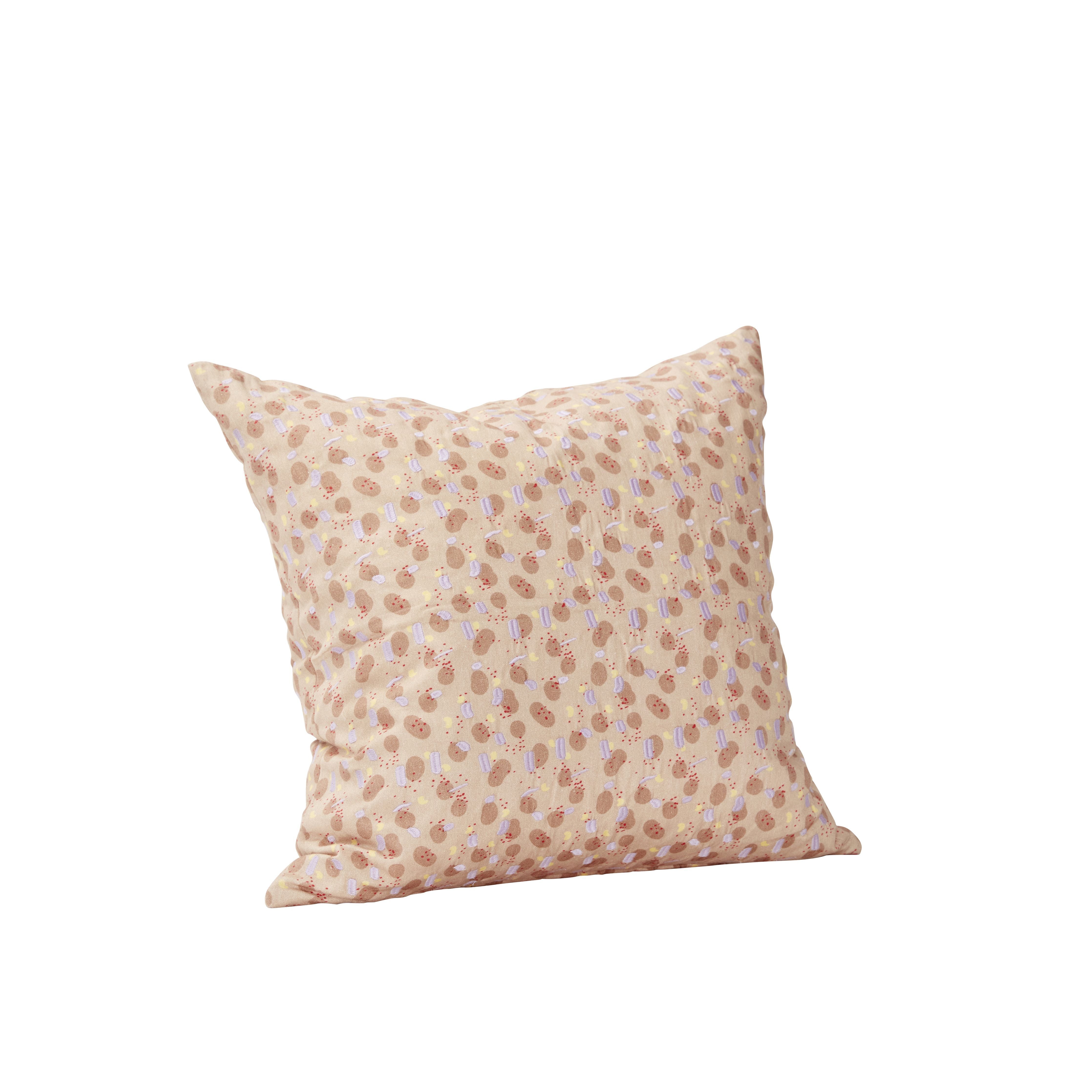 [product_category]-Hübsch Speckle Cushion M Filling Beige/Brown/Purple/Yellow-Hübsch-5712772104149-701202-HUB-1