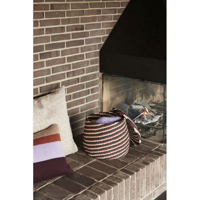 [product_category]-Hübsch Speckle Cushion M Filling Polyester White/Orange-Hübsch-5712772103456-21203-HUB-4
