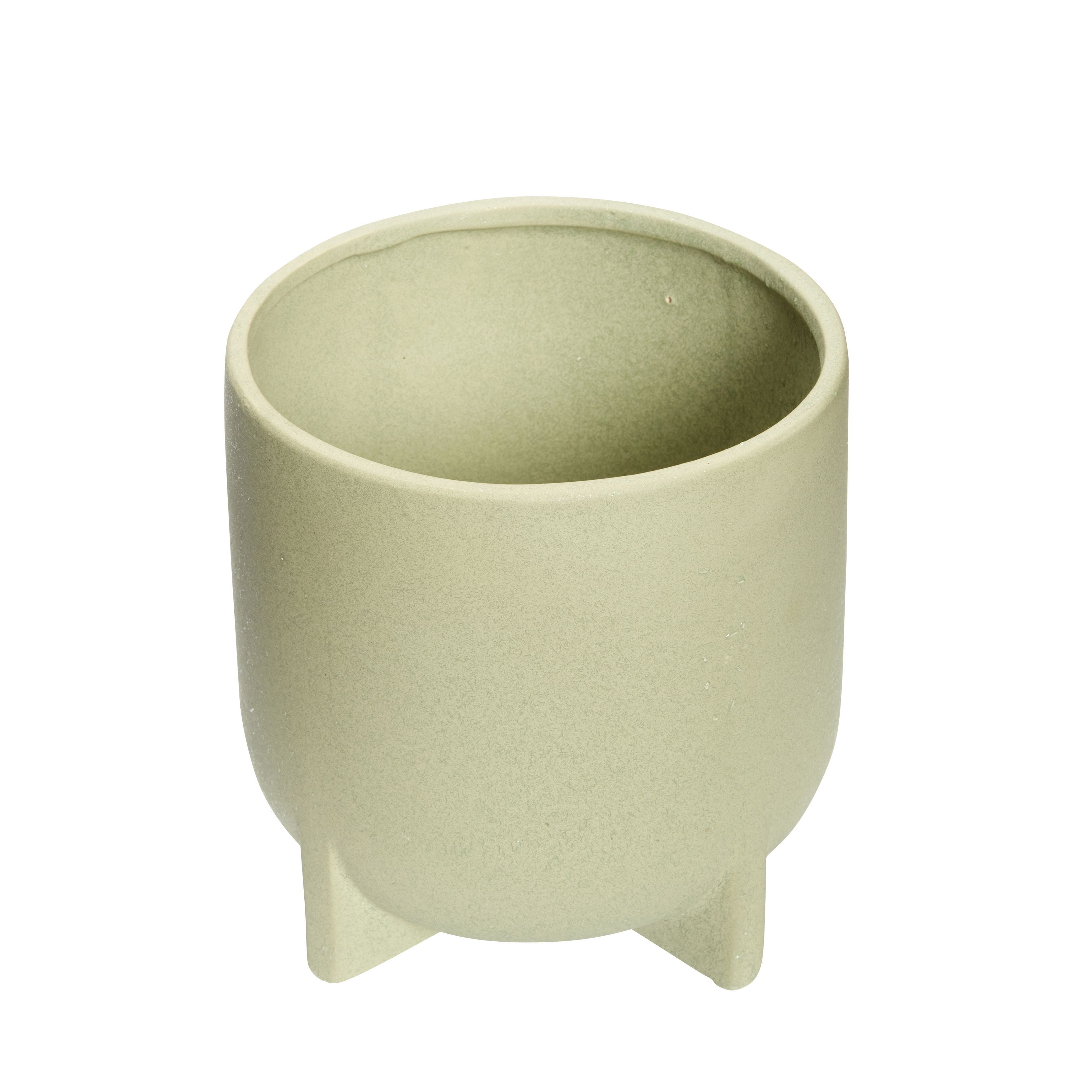 [product_category]-Hübsch Split Pot Ceramic Green Set Of 2-Hübsch-5712772110560-671305-HUB-3