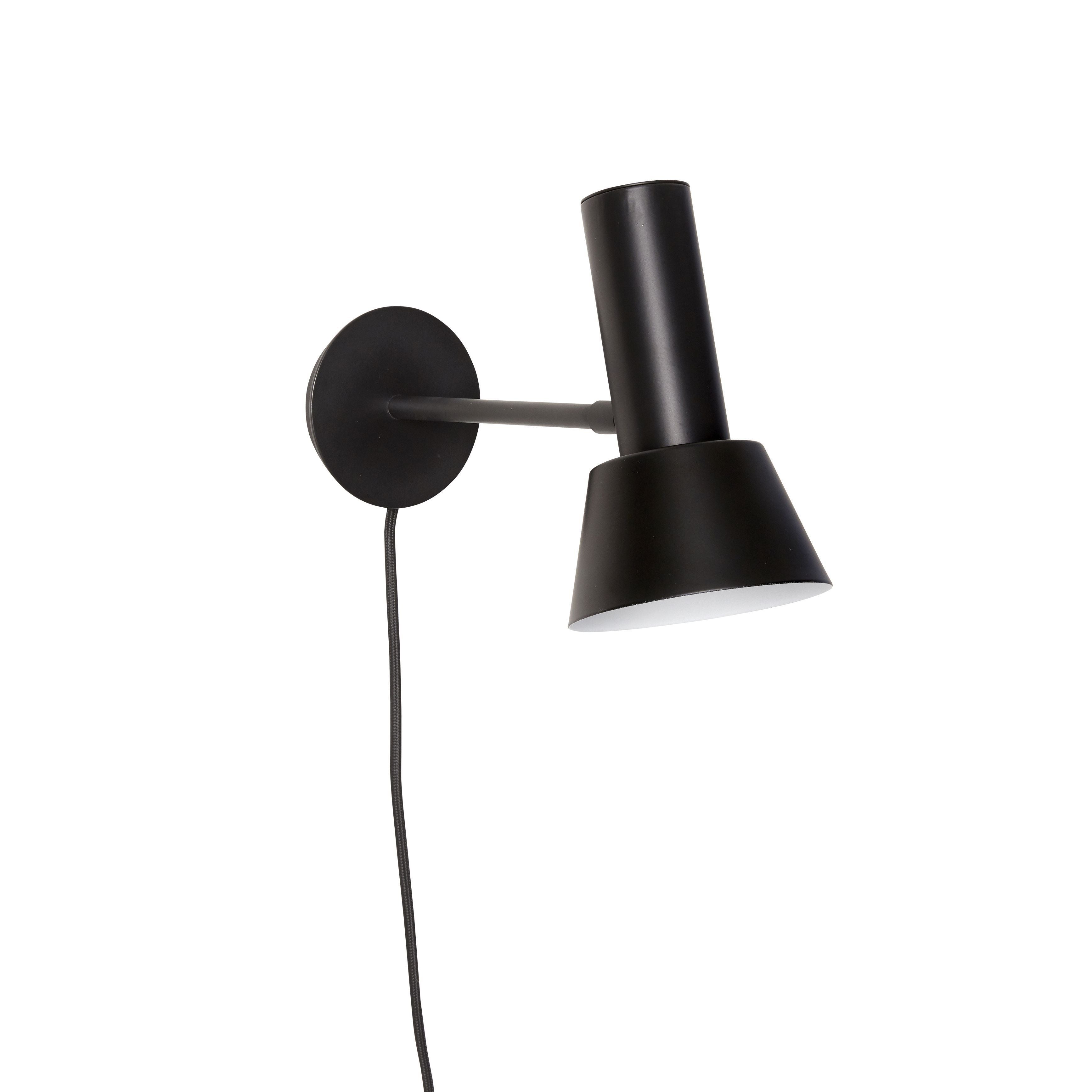 [product_category]-Hübsch Tap Wall Lamp Metal, Black-Hübsch-5712772102312-991208-HUB-1