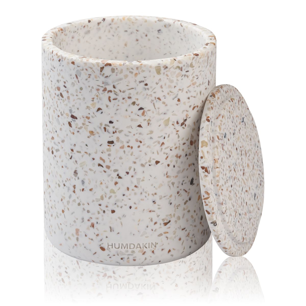 [product_category]-Humdakin Bologna Terrazzo Vase With Lid, Red/Beige-Humdakin-5713391016240-456-138-HUM-2