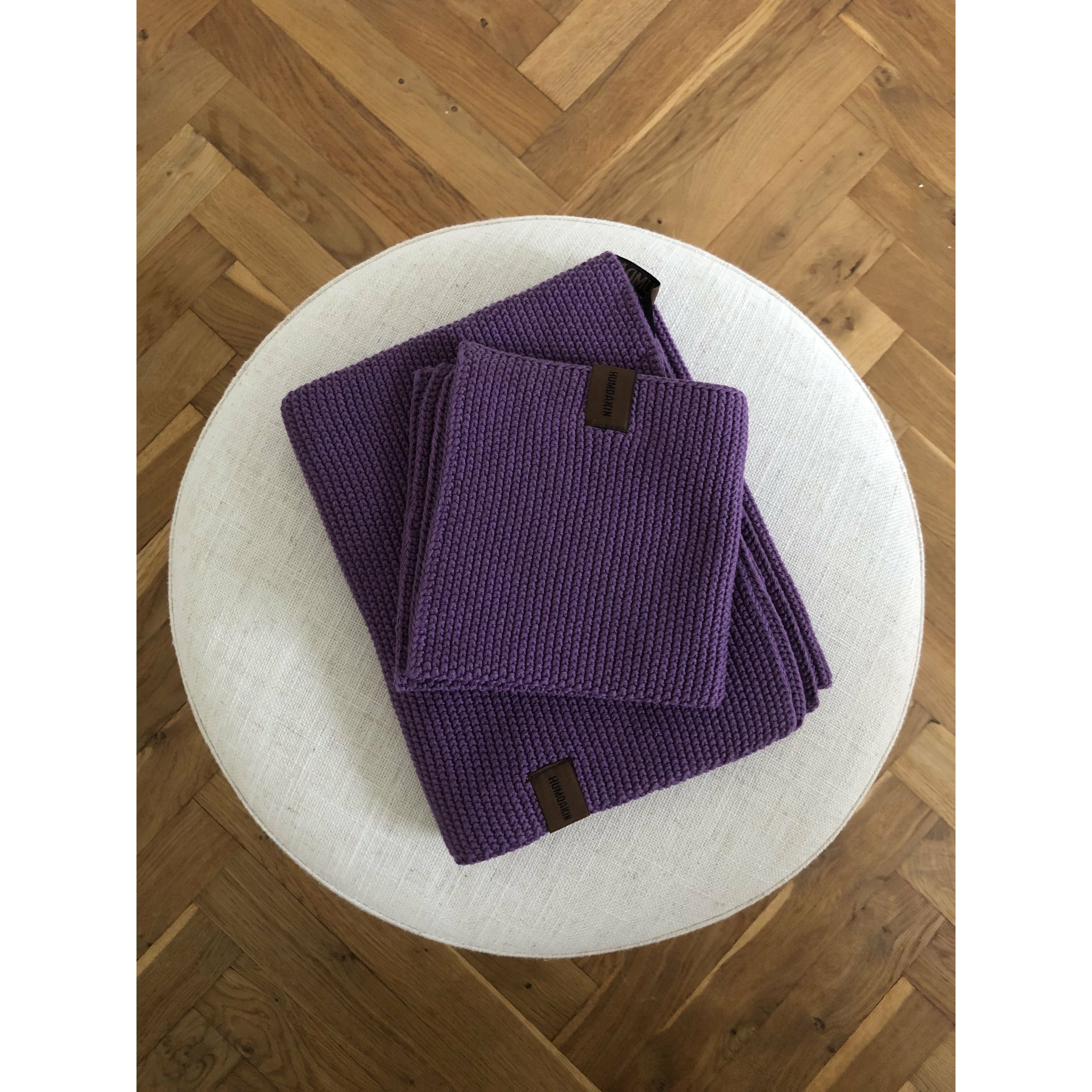 [product_category]-Humdakin Knitted Organic Tea Towel, Purple-Humdakin-5713391015038-93-137-HUM-2