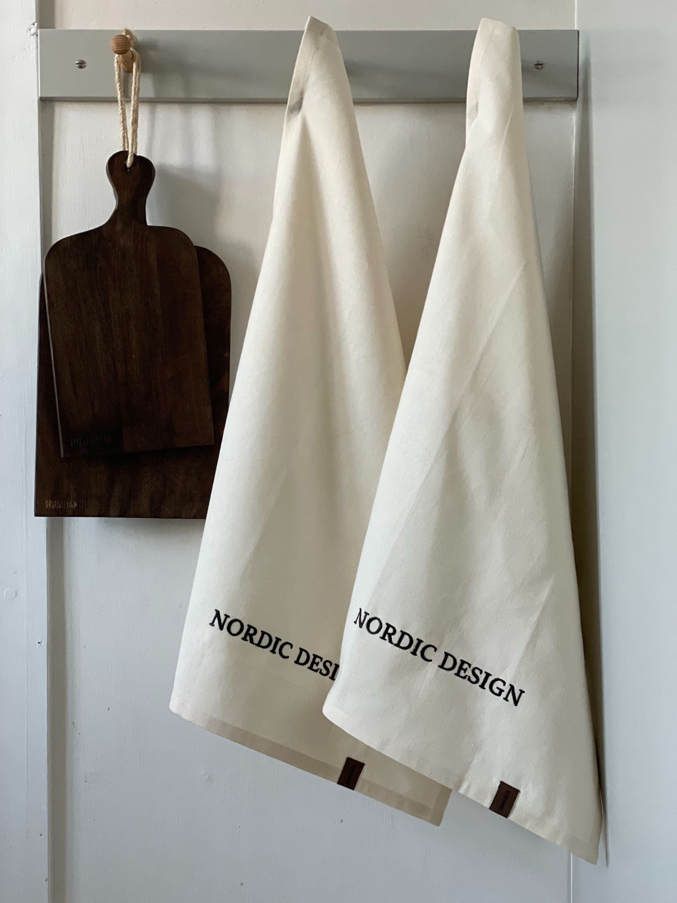 HUMDAKIN Nordic Design te håndklæde sæt på 2, Shell