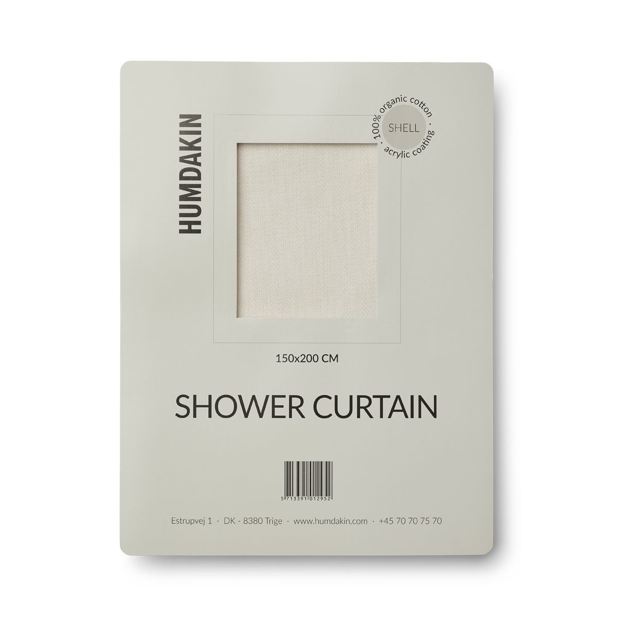 [product_category]-Humdakin Shower Curtain Made Of Organic Cotton, Shell-Humdakin-5713391012952-351-029-HUM-2
