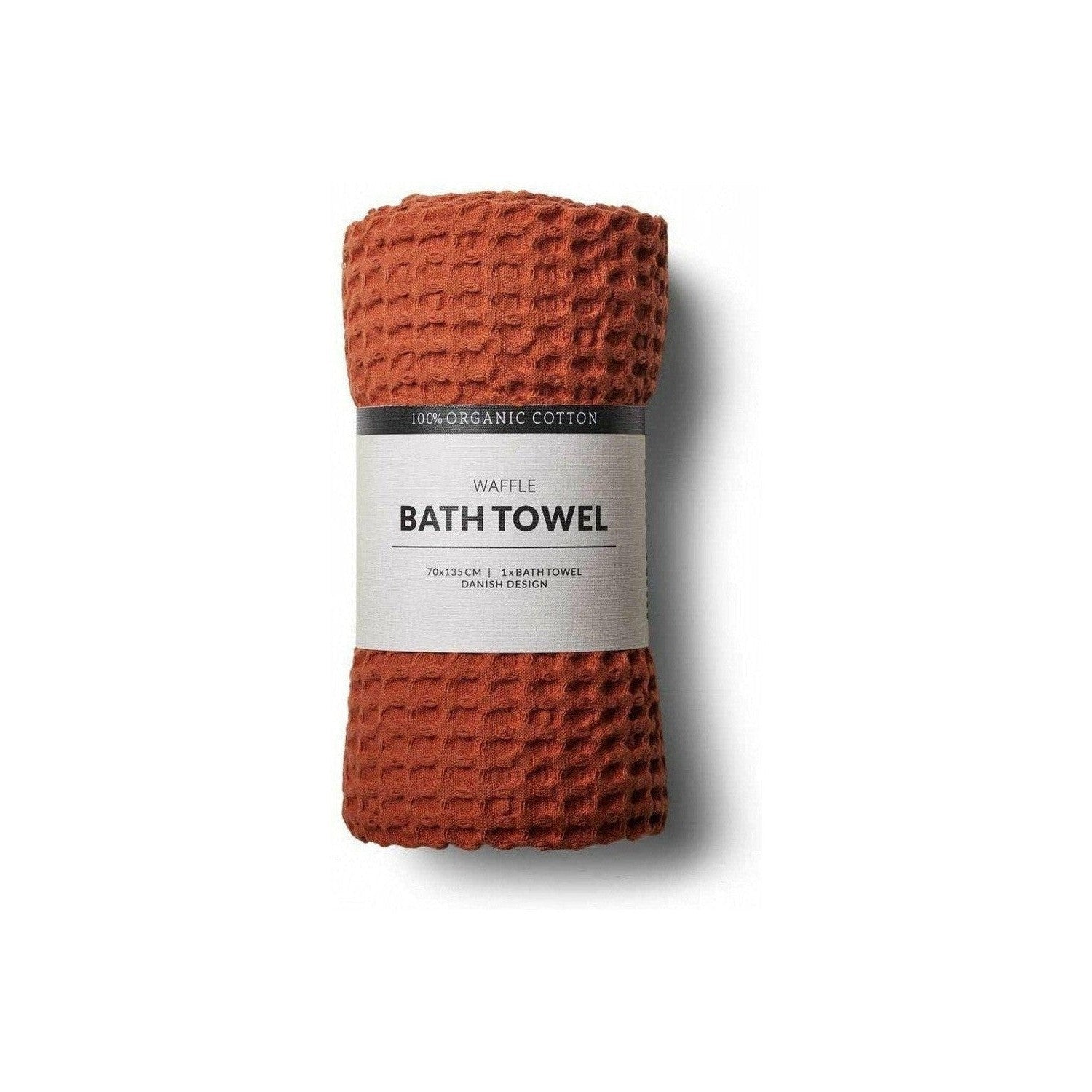 [product_category]-Humdakin Waffle Bath Towel, Terracotta-Humdakin-5713391010767-236-114-HUM-1
