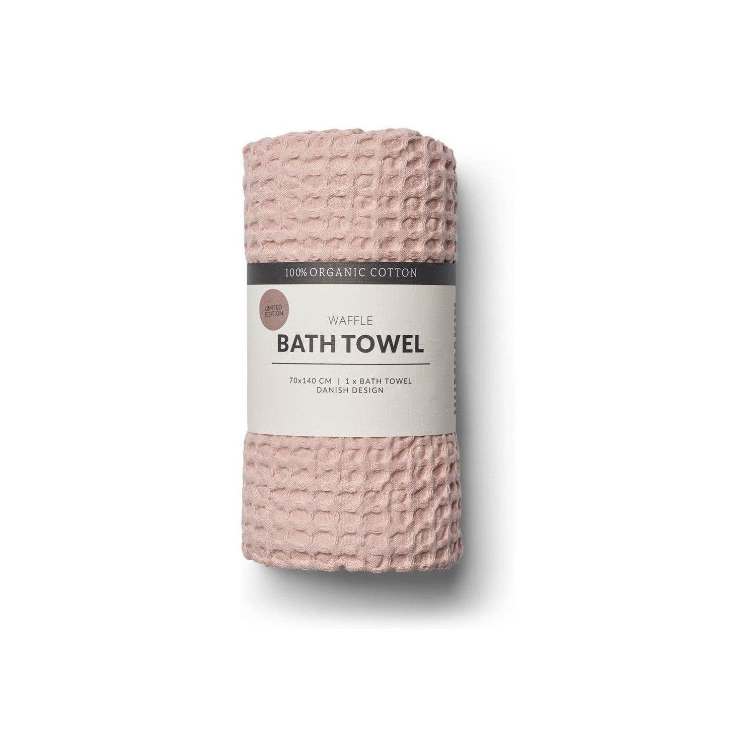 [product_category]-Humdakin Waffle Organic Bath Towel, Blush-Humdakin-5713391015212-236-136-HUM-1