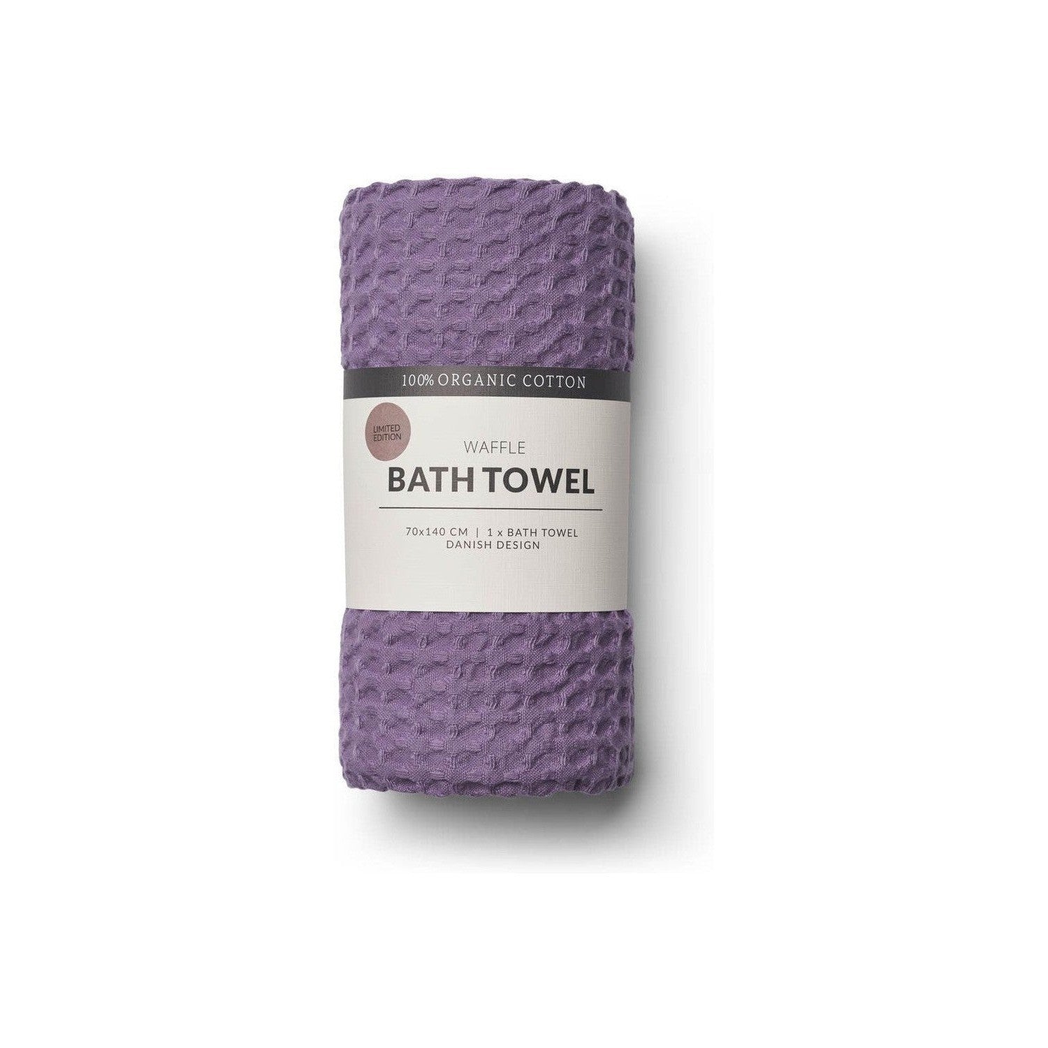 [product_category]-Humdakin Waffle Organic Bath Towel, Purple-Humdakin-5713391015199-236-137-HUM-1