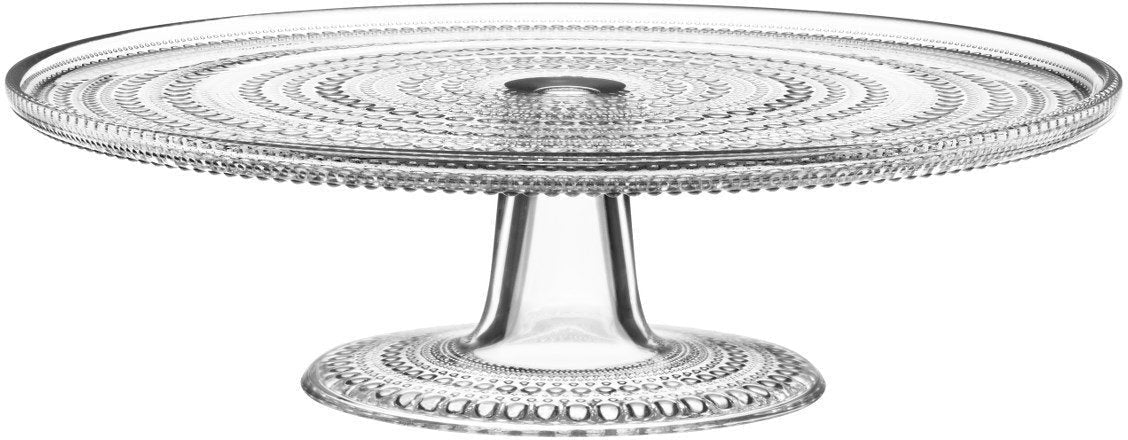 [product_category]-Iittala Kastehelmi Cake Platter W. Foot Clear, ø24cm-Iittala-6411923655521-1019580-IIT-1