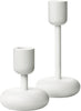 Iittala Nappula Candlestick White, 2 kus