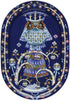 Iittala taika servírovací deska oválná modrá, 41 cm